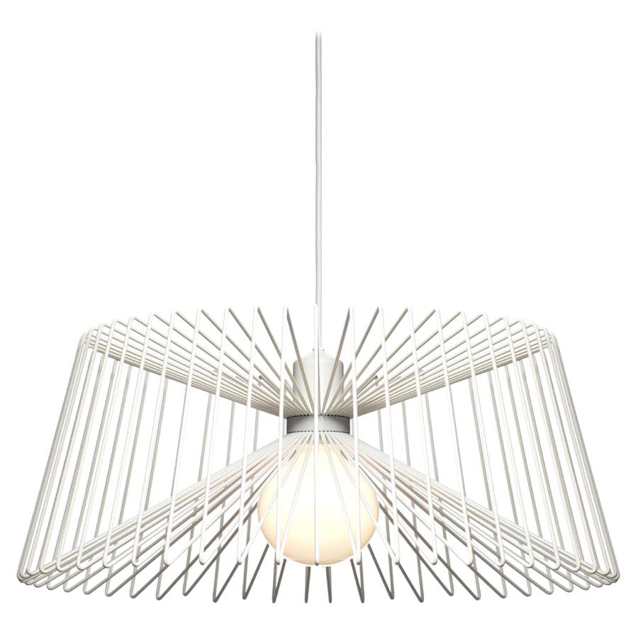 For Sale: White (7436101US) Zero Three Pendant in Steel by Mattias Ståhlbom