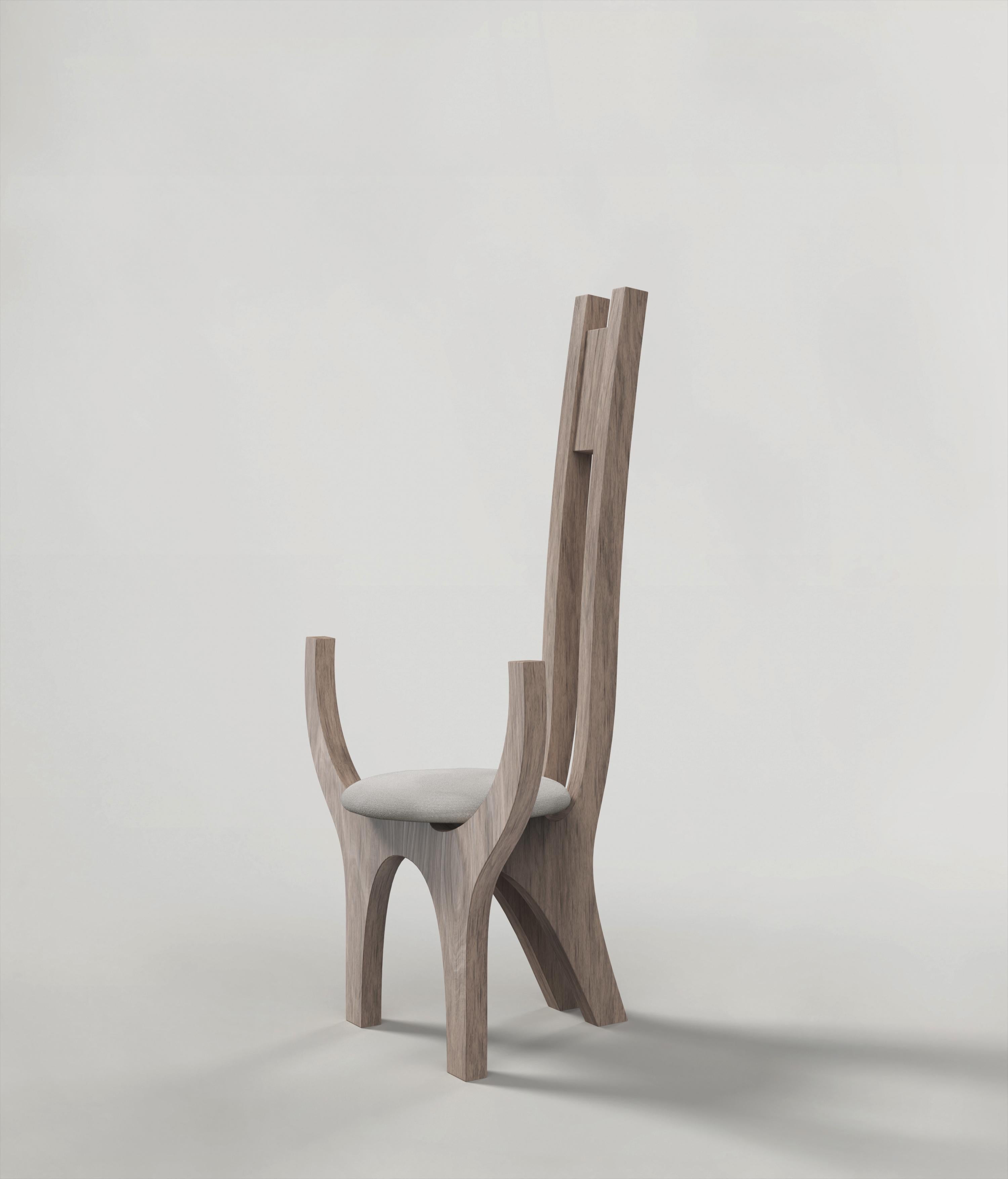 Italian Contemporary Limited Edition Ash Wood Armchair, Zero V2 by Edizione Limitata For Sale