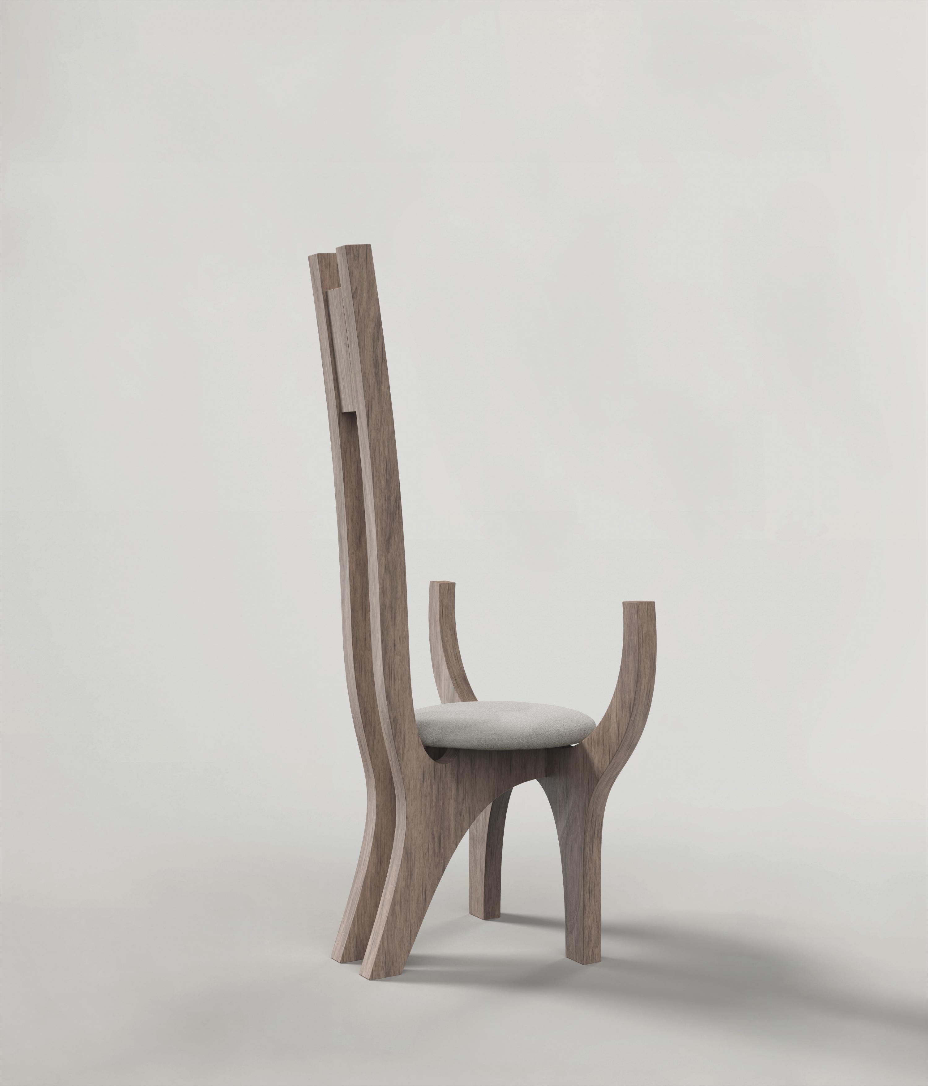 Veneer Contemporary Limited Edition Ash Wood Armchair, Zero V2 by Edizione Limitata For Sale