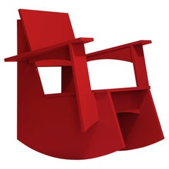 Zero-Waste, Weatherproof, Body-Fit, Recyclable, Upstate NY-Made Rocking Chair