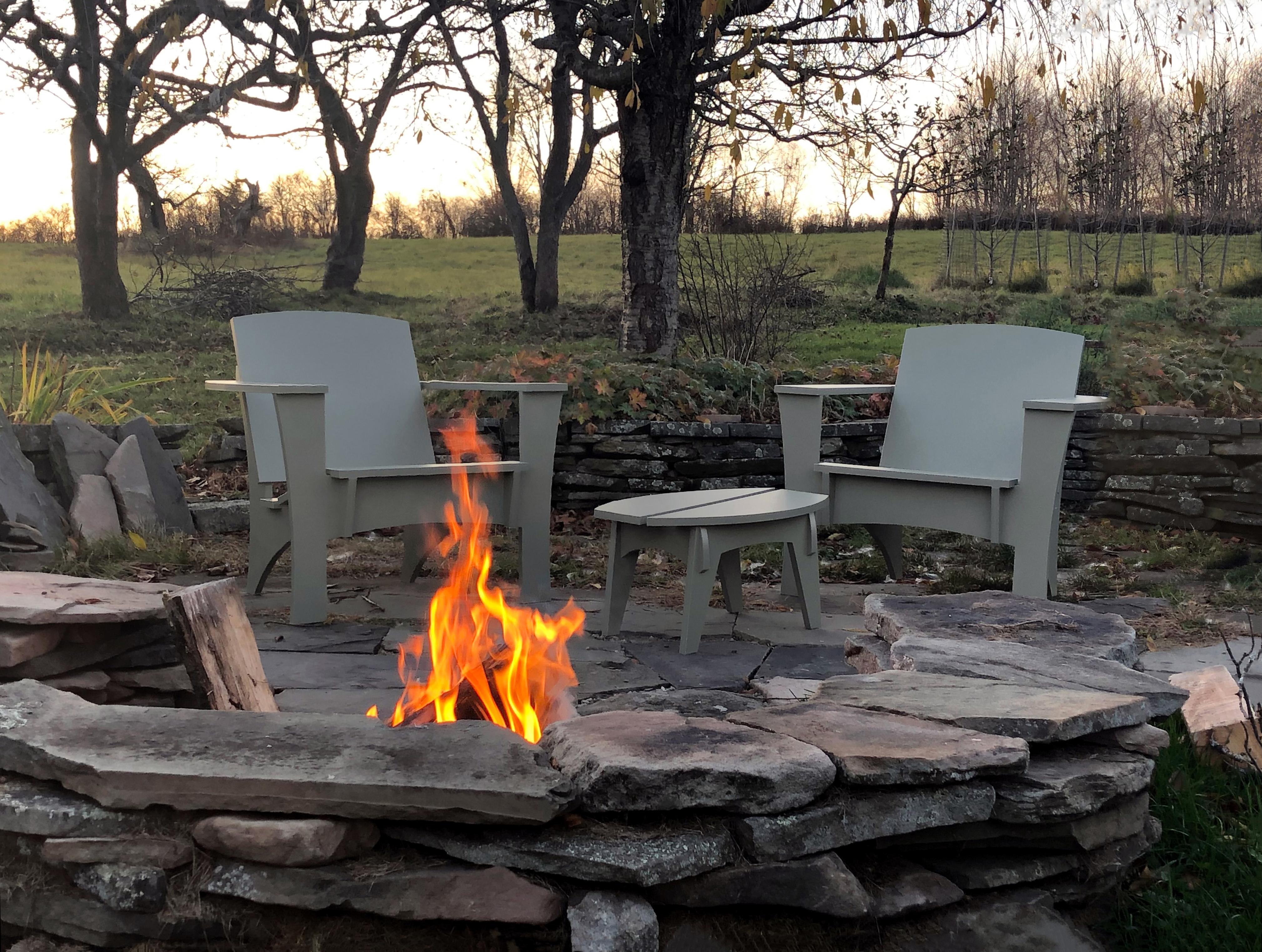 Zero-Waste, Weatherproof, Body-Fit, Upstate New York-Made Lounge Chair For Sale 4