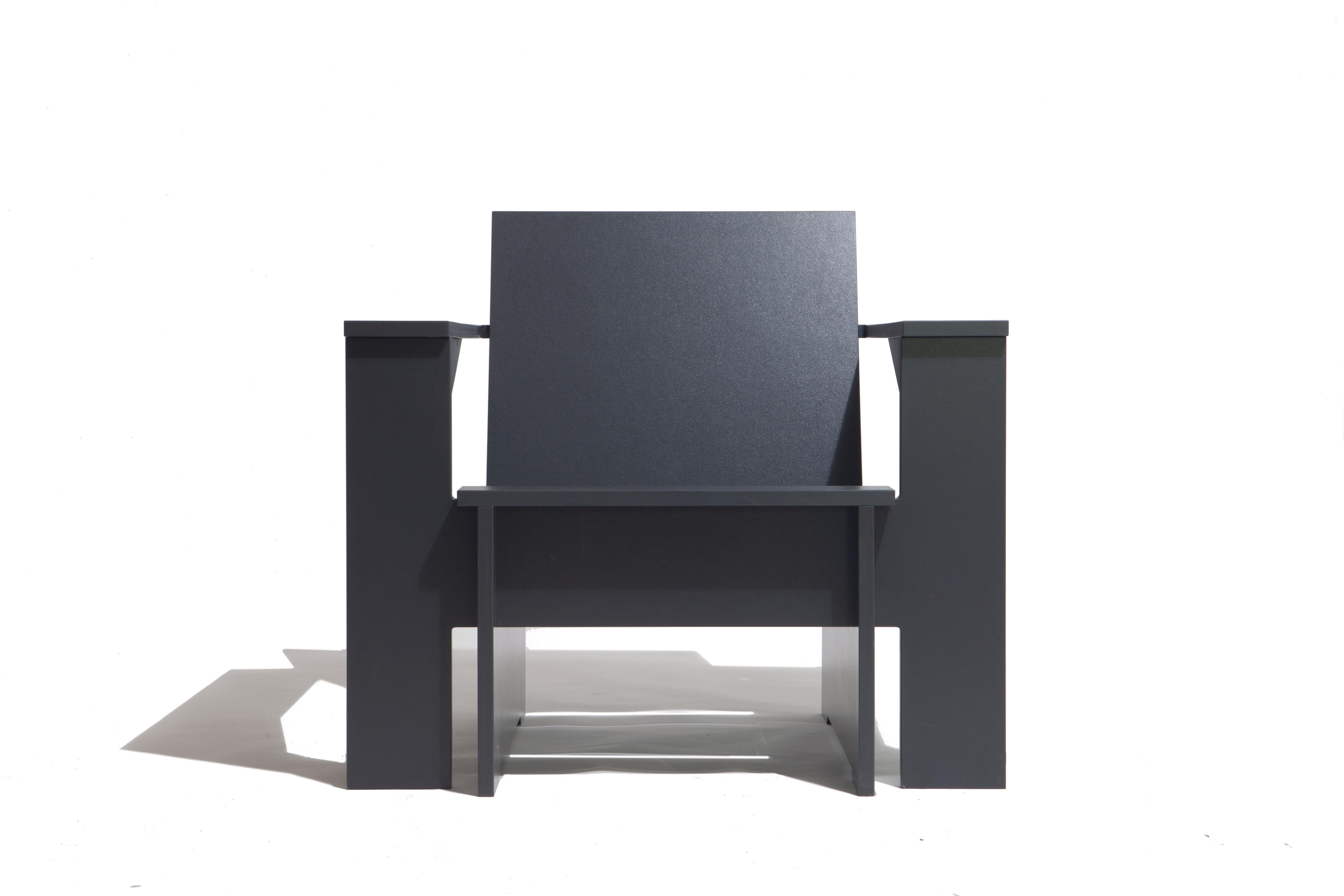 Modern Zero-Waste, Weatherproof, Body-Fit, Upstate New York-Made Original Lounge Chair For Sale