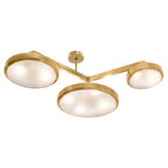 Zeta Ceiling Light by Gaspare Asaro-Satin Brass Finish