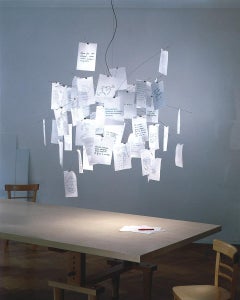 Zettel'z 5 pendant paper lamp by Ingo Maurer