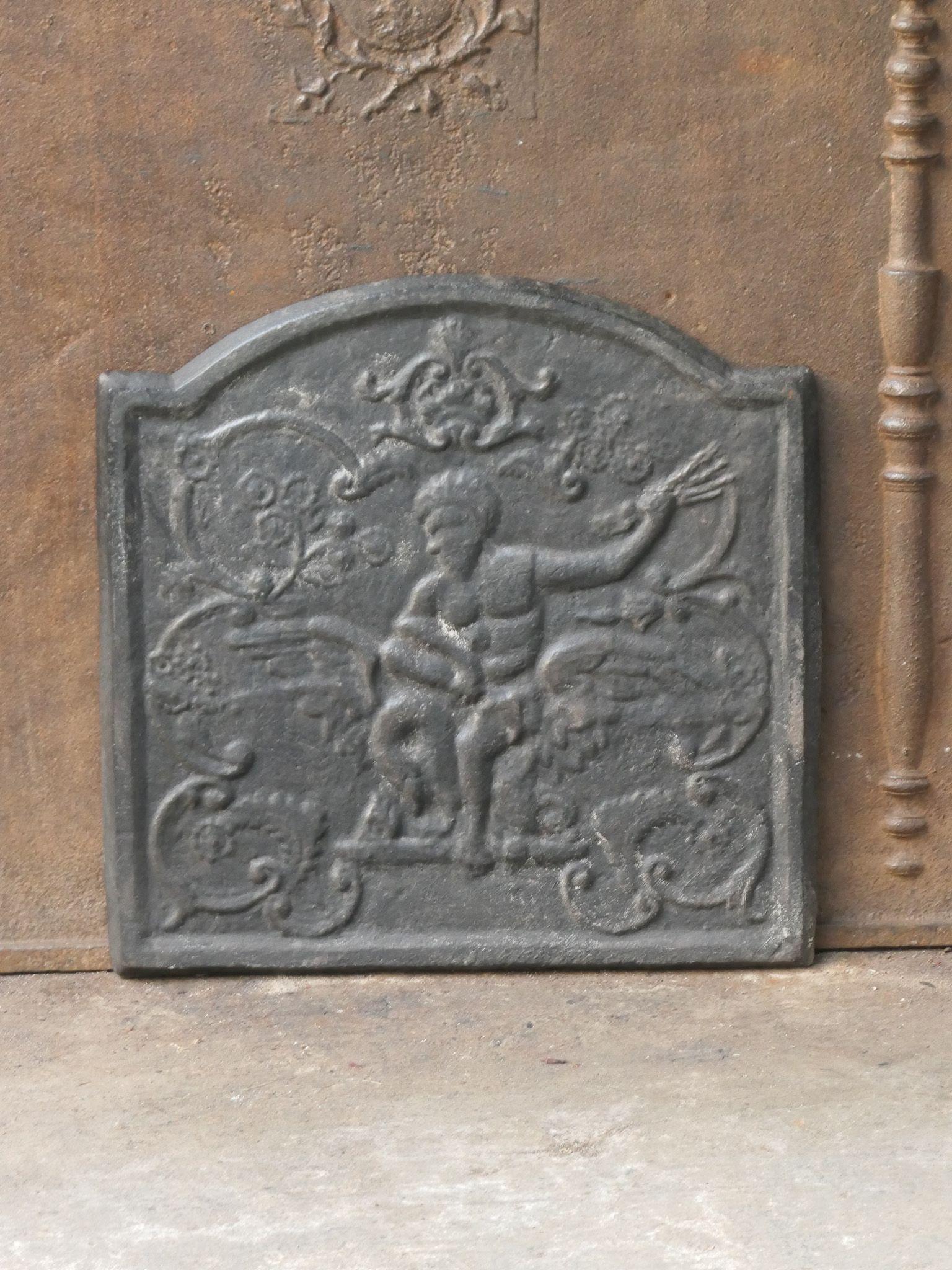 French Zeus and Leda Fireback, Style Napoleon III, 20th Century For Sale