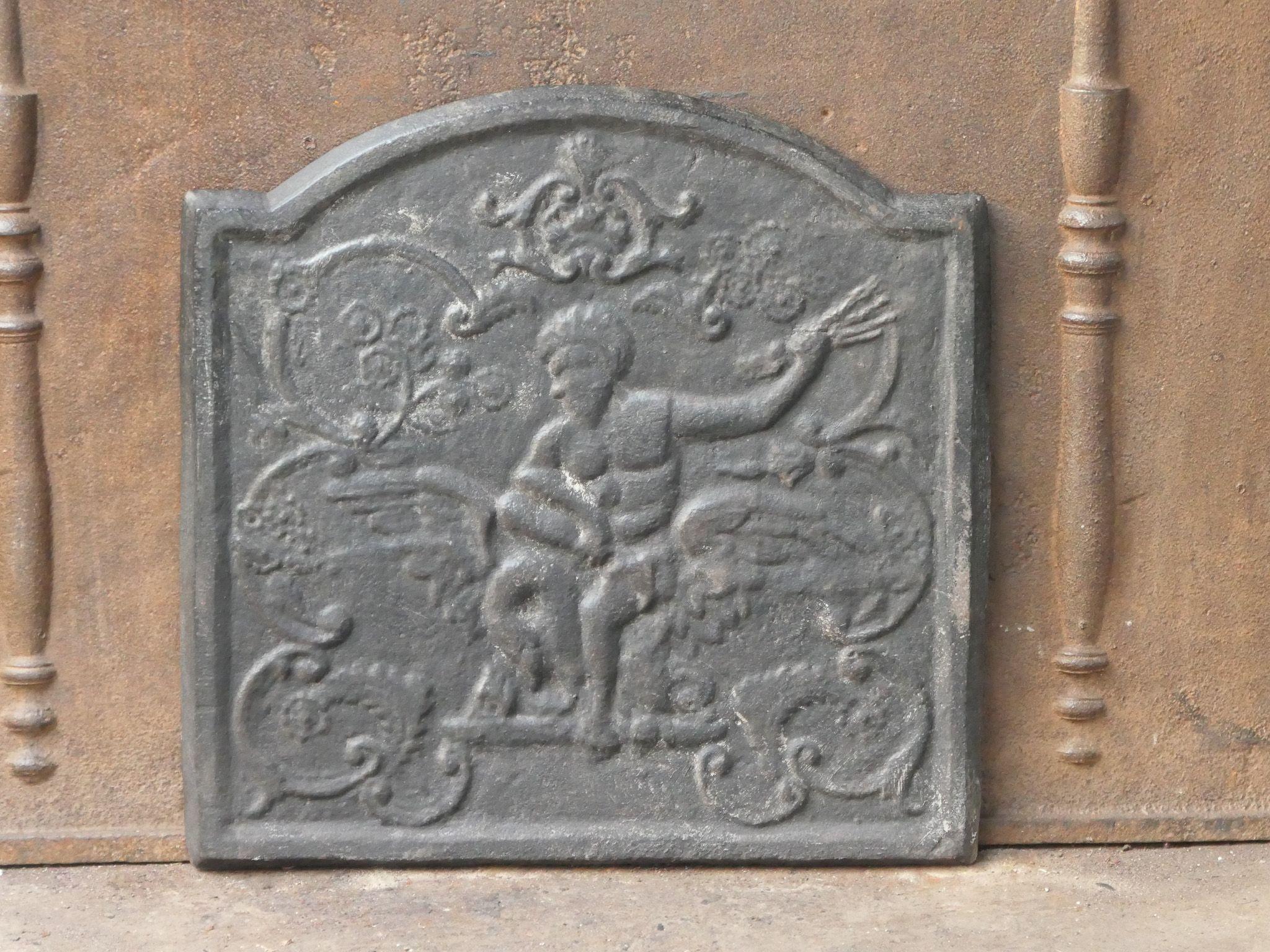 Cast Zeus and Leda Fireback, Style Napoleon III, 20th Century For Sale