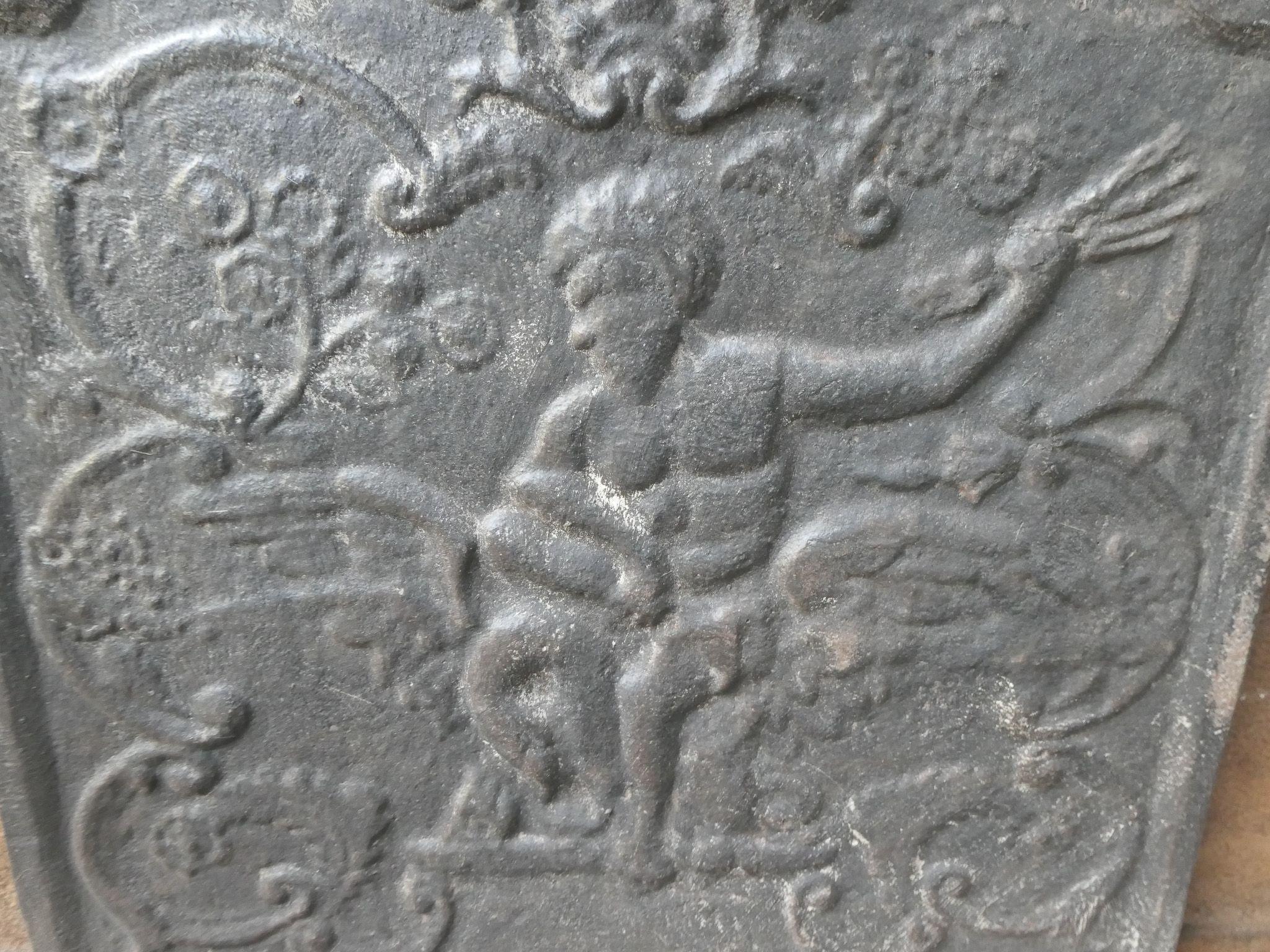 Zeus and Leda Fireback, Style Napoleon III, 20th Century For Sale 1