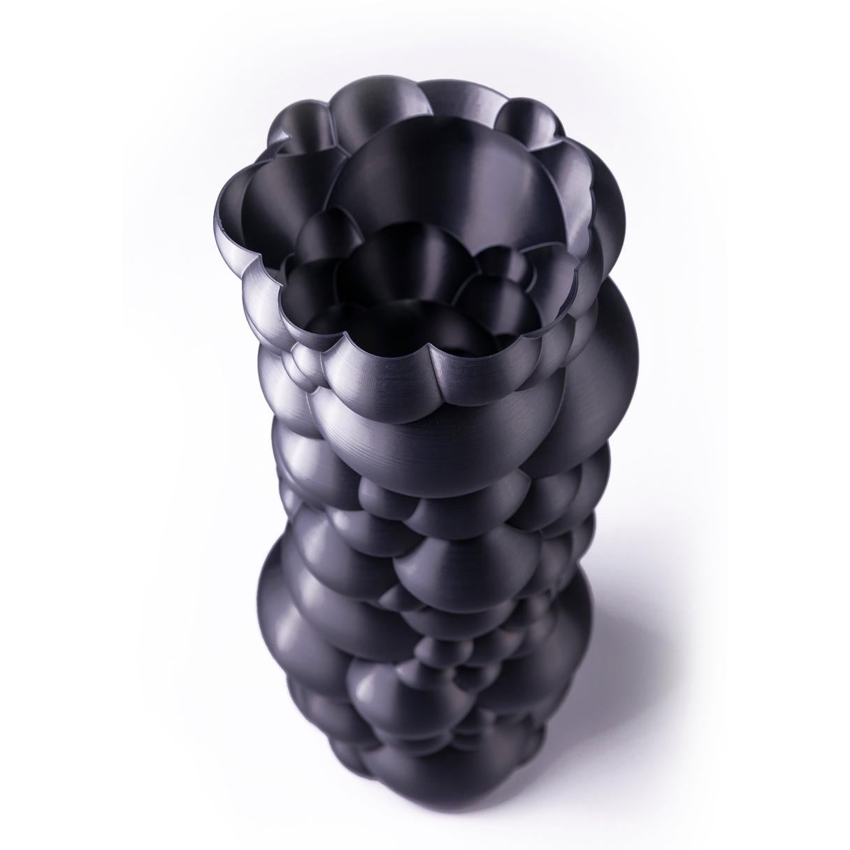 Italian Zeus, Black Contemporary Sustainable Vase-Sculpture For Sale