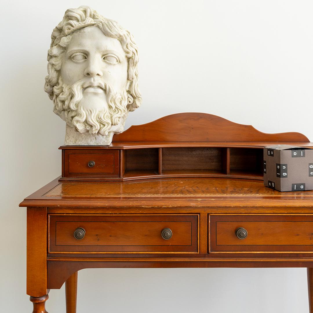 Zeus Bust Made with Compressed Marble Powder 'Ephesus Museum' For Sale 1