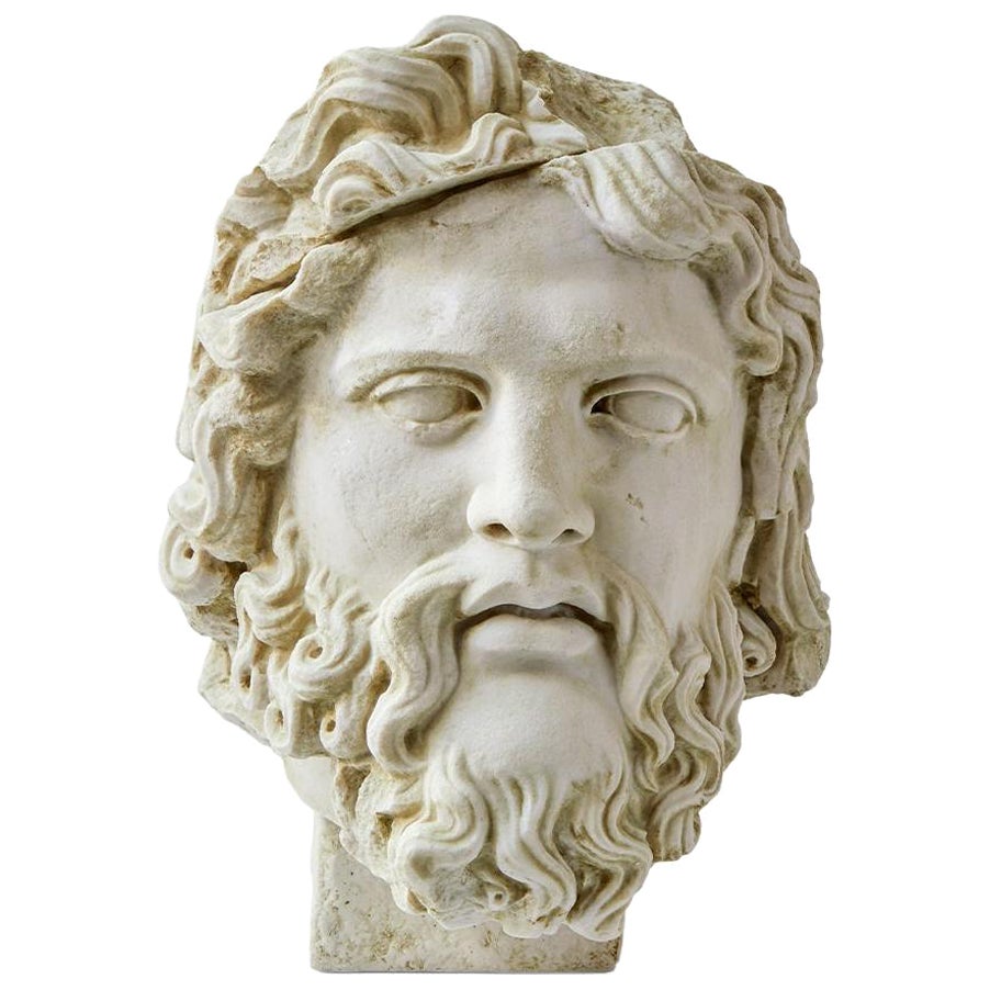 Busto di Zeus scultura di Lagu in vendita