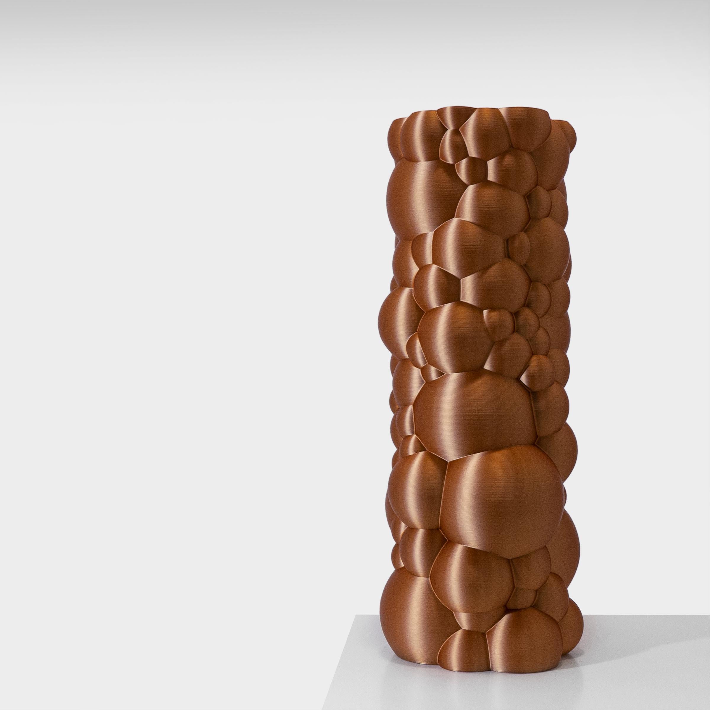 Vase-Sculpture by DygoDesign

Enhanced with a mesmerizing brown shade finished with a luminous metallic effect, this gorgeous sculpture will enliven a contemporary interior with vivacious character. It features an irregular, rounded profile with