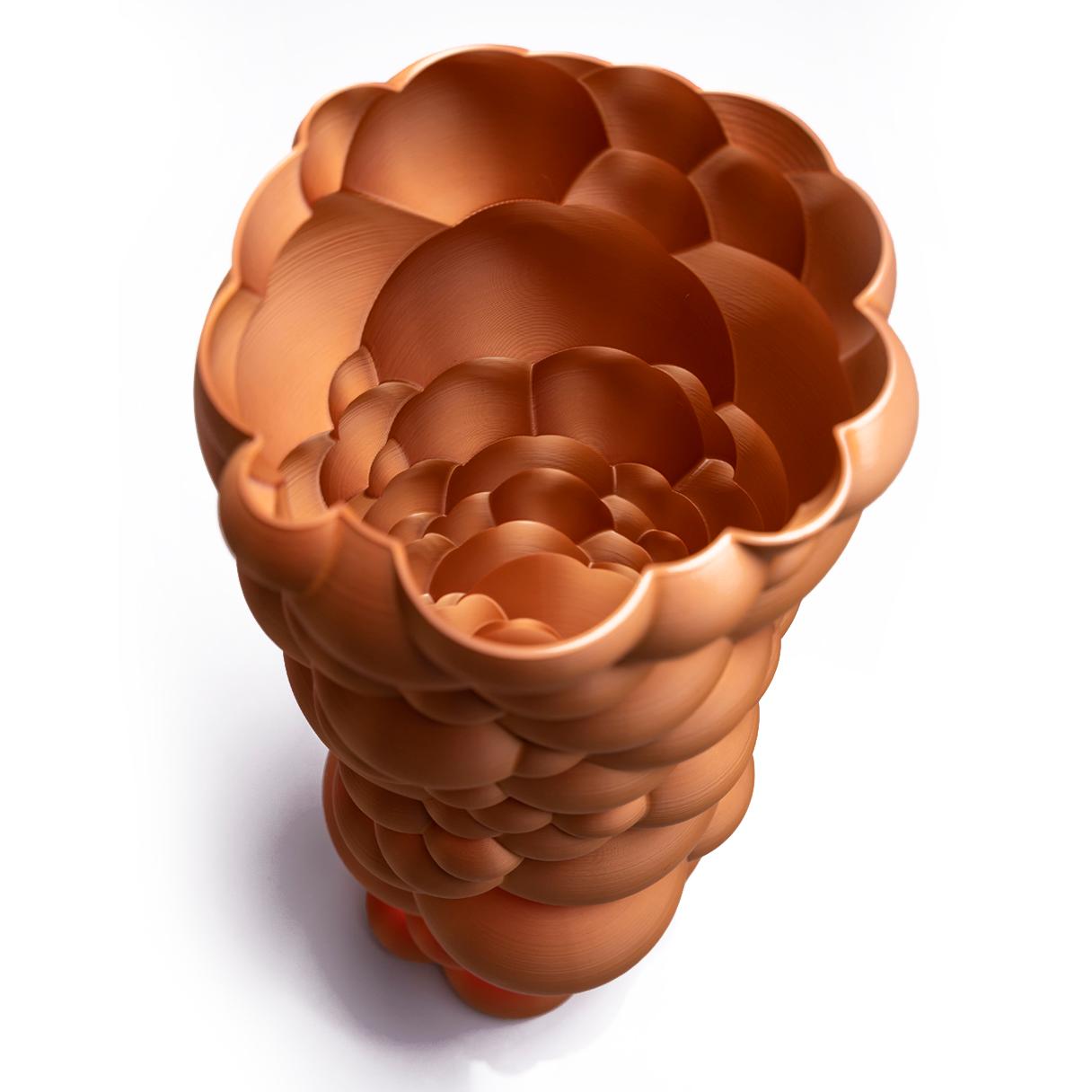 Italian Zeus, Copper Contemporary Sustainable Vase-Sculpture For Sale