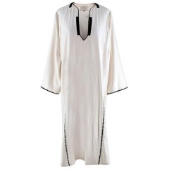 Zeus + Dione Tangara Embroidered Linen Midi Dress - Size US 6