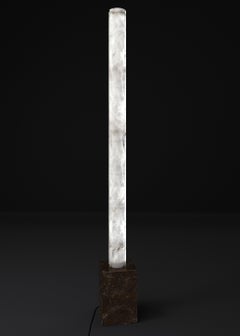 Zeus Emperador Marble Floor Lamp by Alabastro Italiano