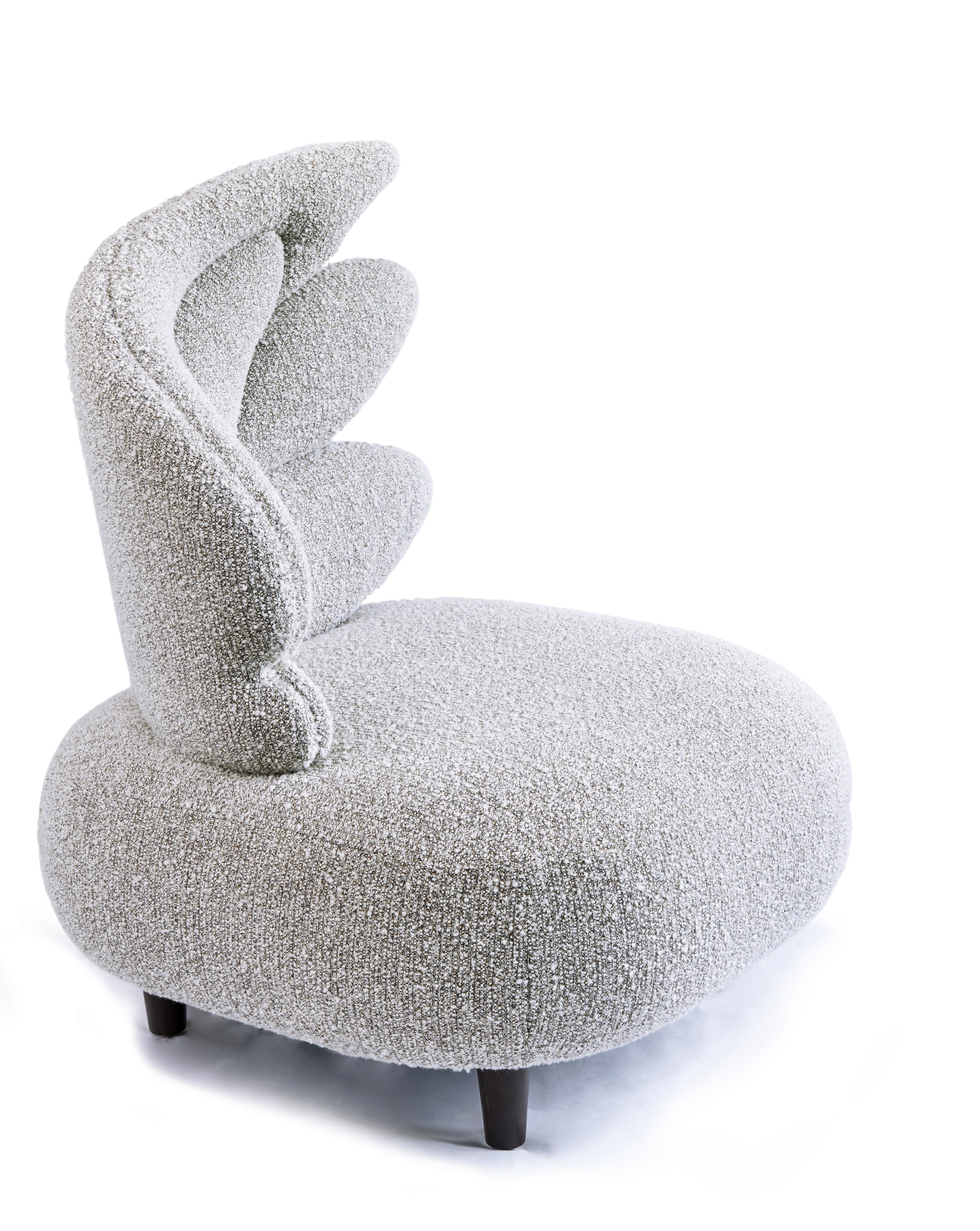 Post-Modern Zeus Grey Armchair by Emilie Lemardeley For Sale