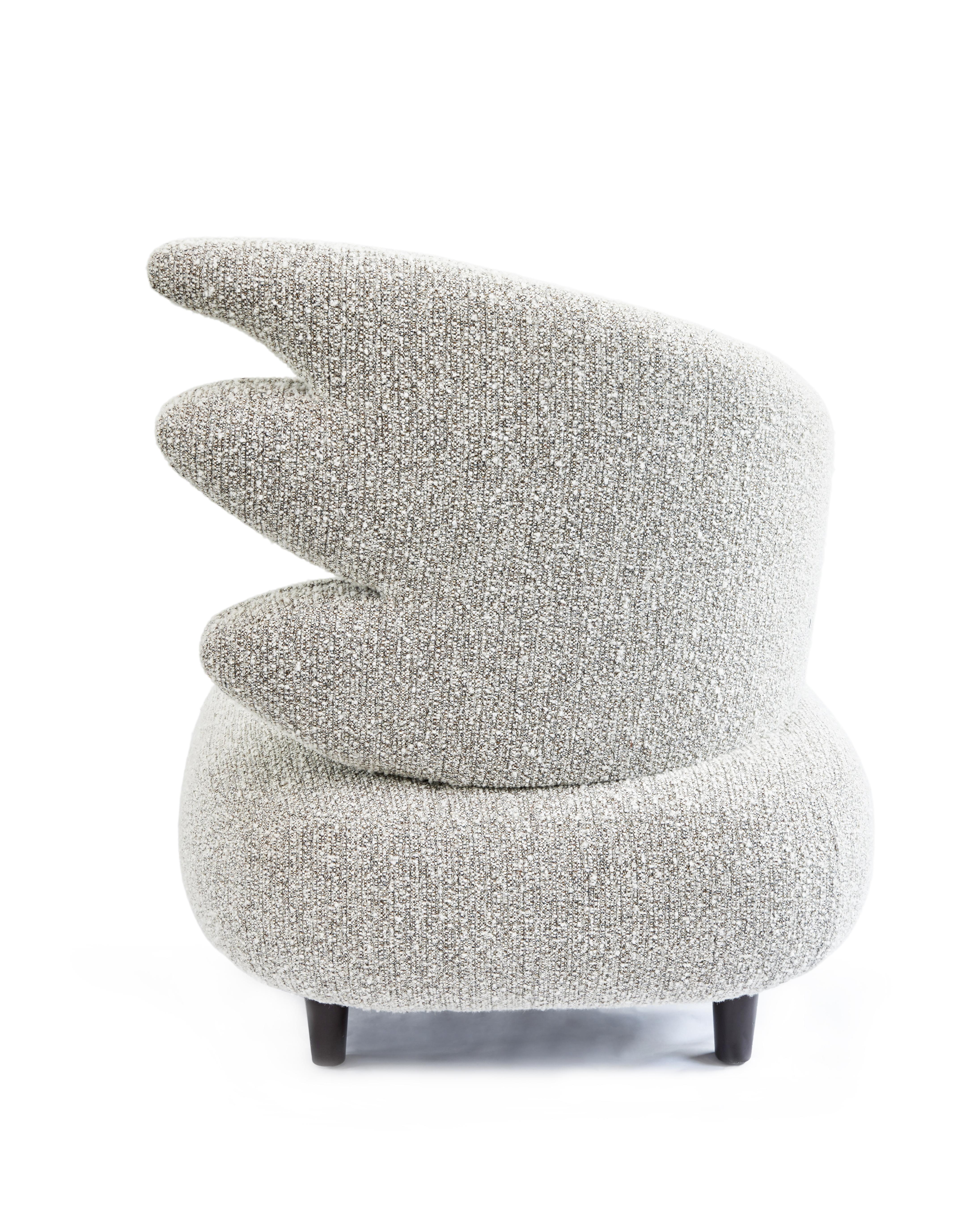 Other Zeus Grey Armchair by Emilie Lemardeley For Sale