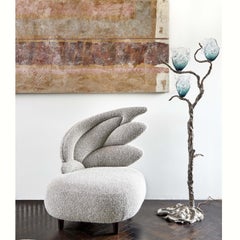 Zeus Grey Armchair by Emilie Lemardeley