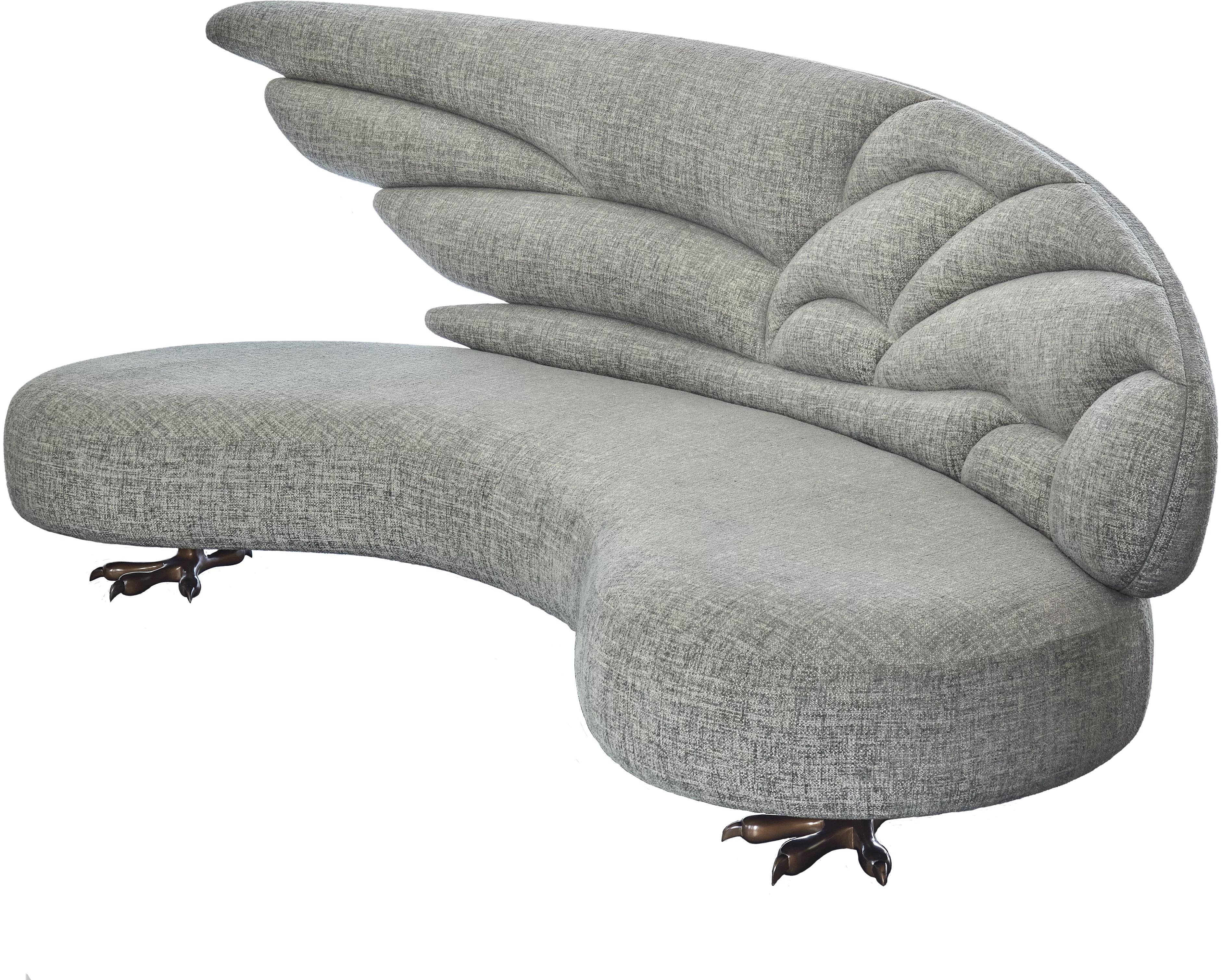 Postmoderne Canapé gris Zeus par Emilie Lemardeley en vente