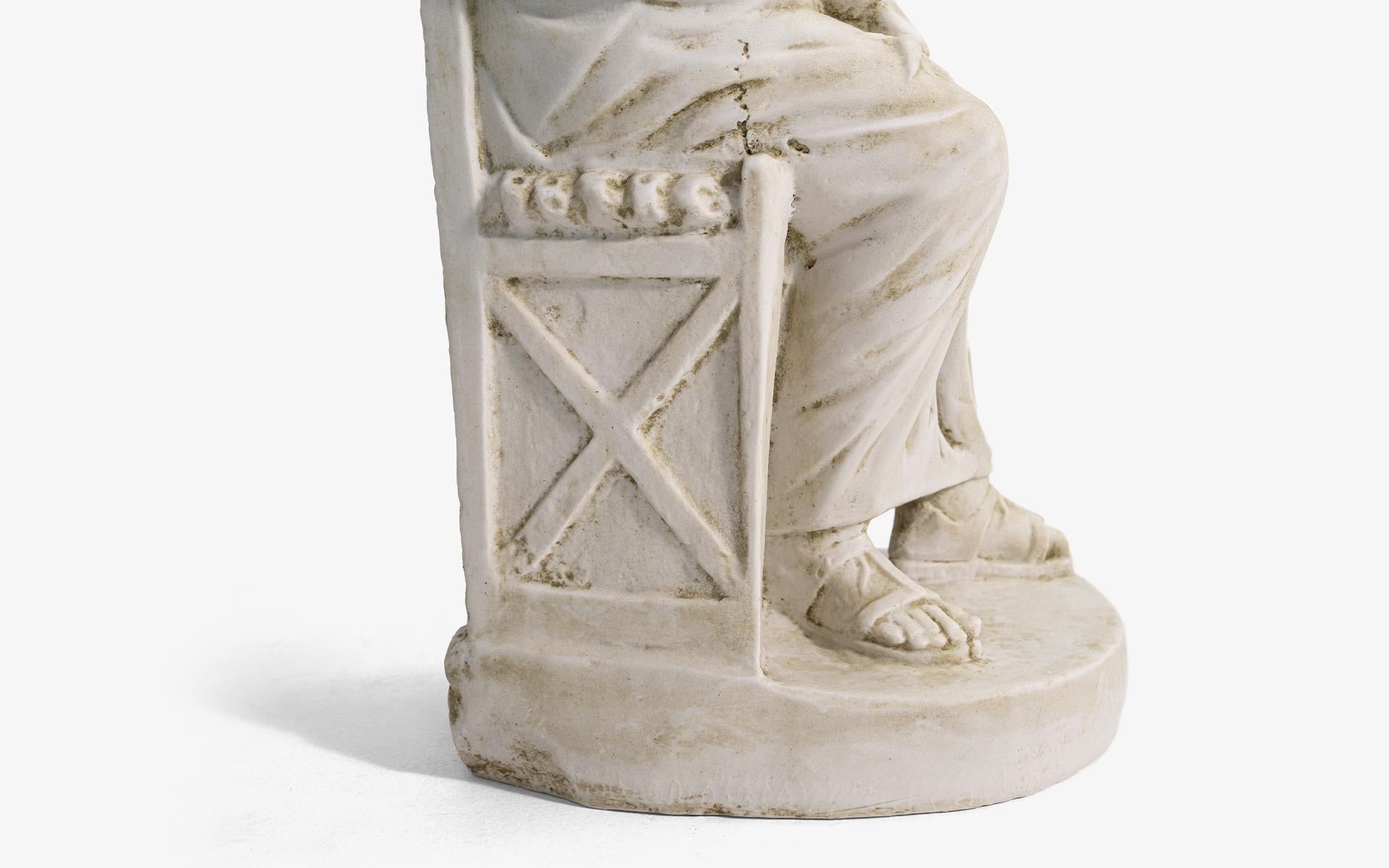Zeus realizzato con polvere di marmo compressa in vendita 5