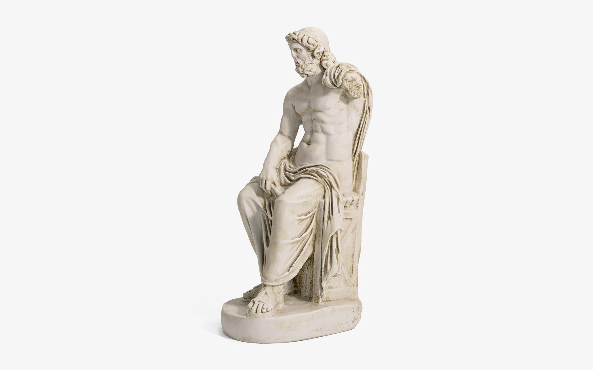 XXI secolo e contemporaneo Zeus realizzato con polvere di marmo compressa in vendita