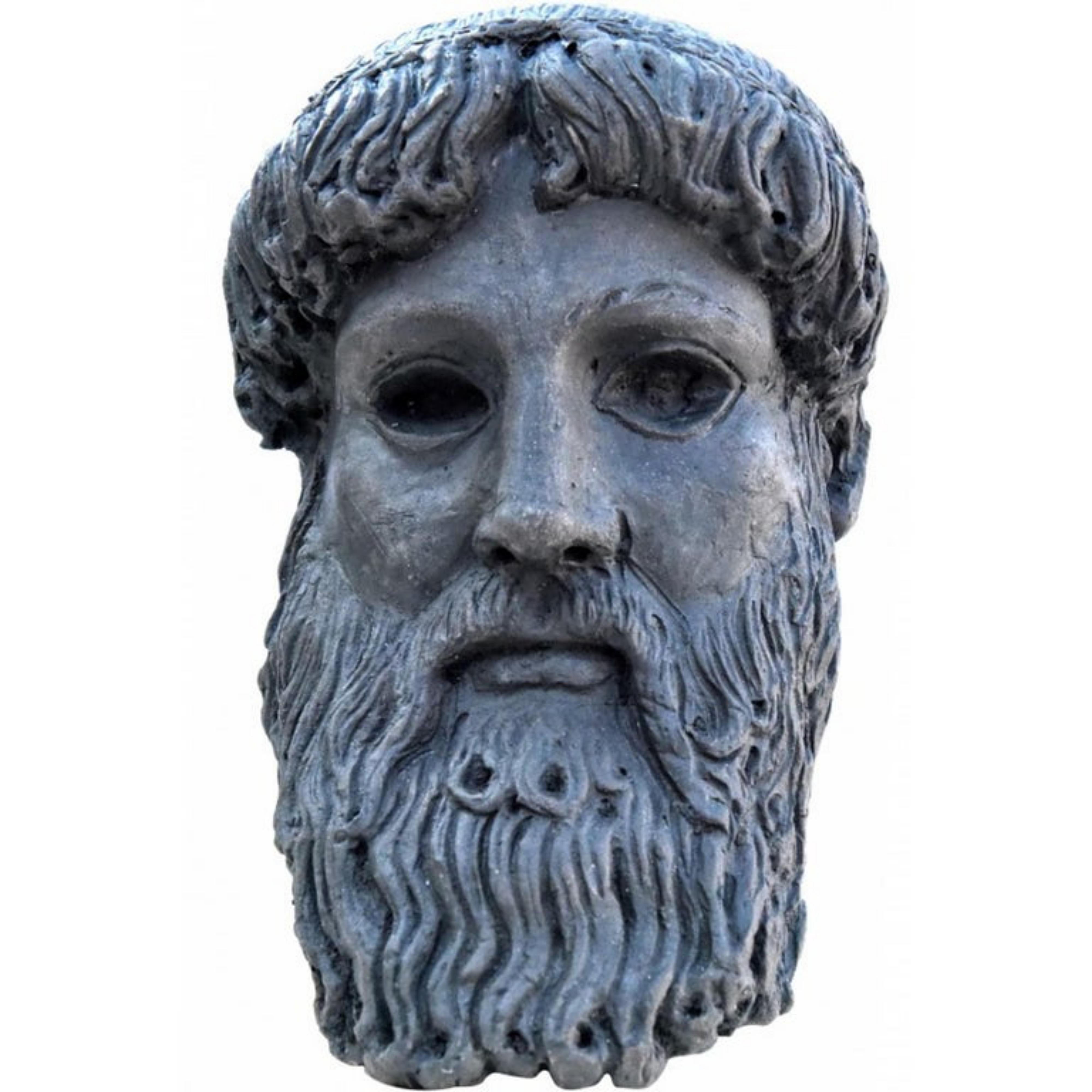 ZEUS OF CAPE ARTEMISION - TERRACOTTA HEAD - CHRONIS 20th century

HEIGHT 38cm
WIDTH 28cms
LENGTH 34cms
WEIGHT 8Kg
Material Patinated terracotta
marble base including 

good conditions.