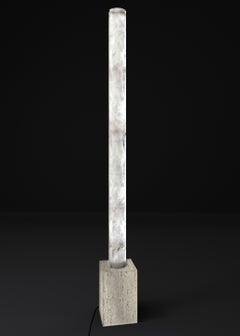 Zeus Travertino Floor Lamp by Alabastro Italiano