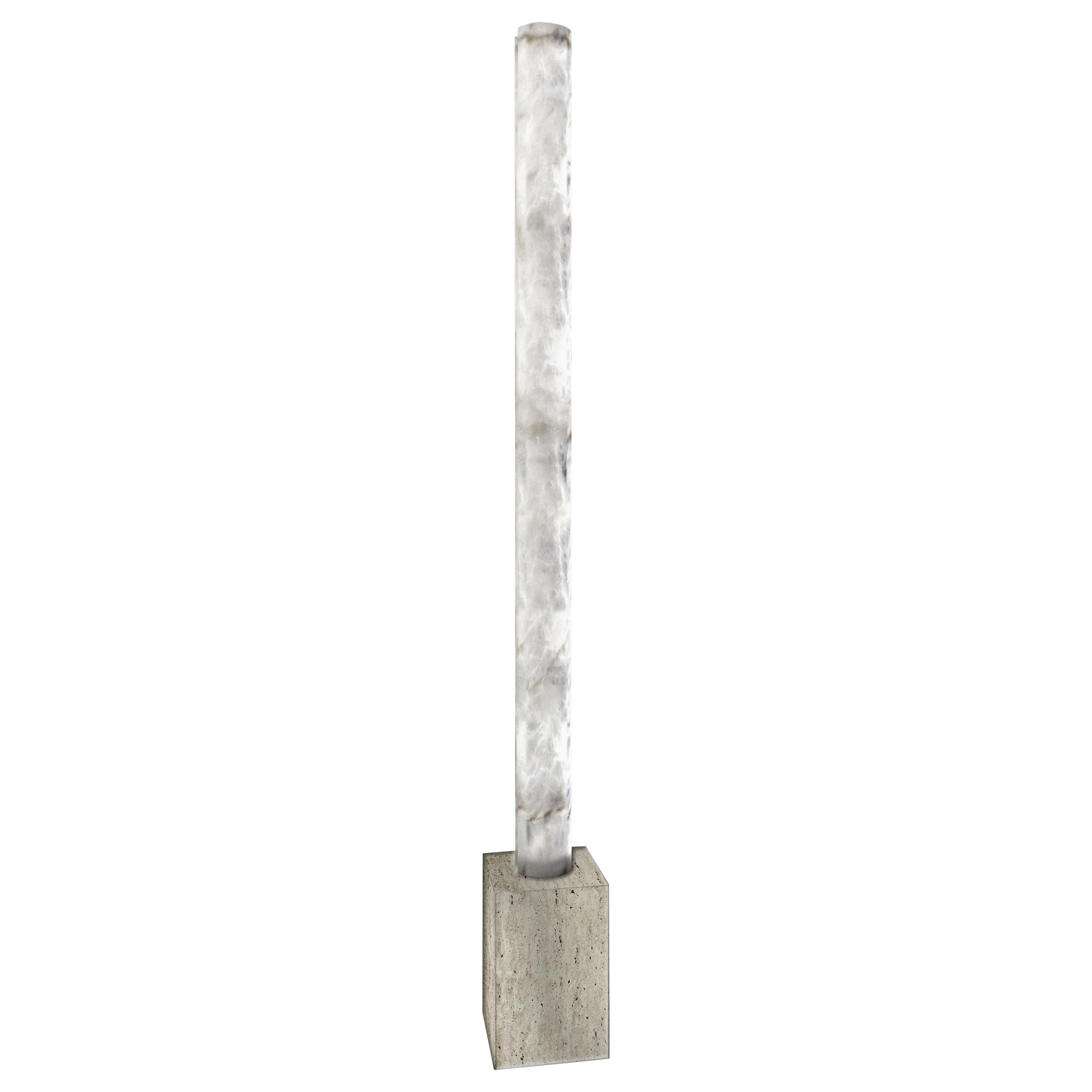 Lampadaire Zeus Travertino par Alabastro Italiano