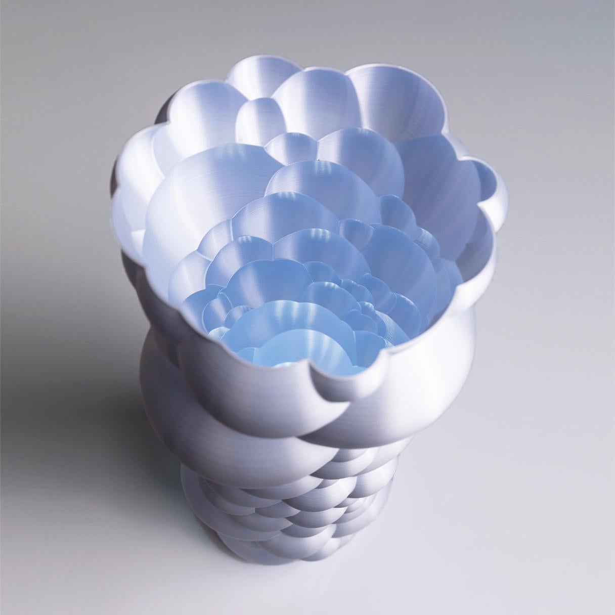 Post-Modern Zeus, White Contemporary Sustainable Vase-Sculpture