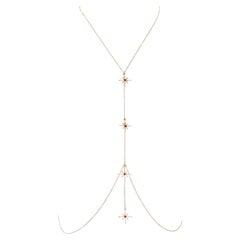 Zeva Starburst 14K Gold-Filled Body Chain with Crystal Pendants