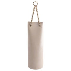 Zeville Beige Handcrafted Leather "Punching Bag"