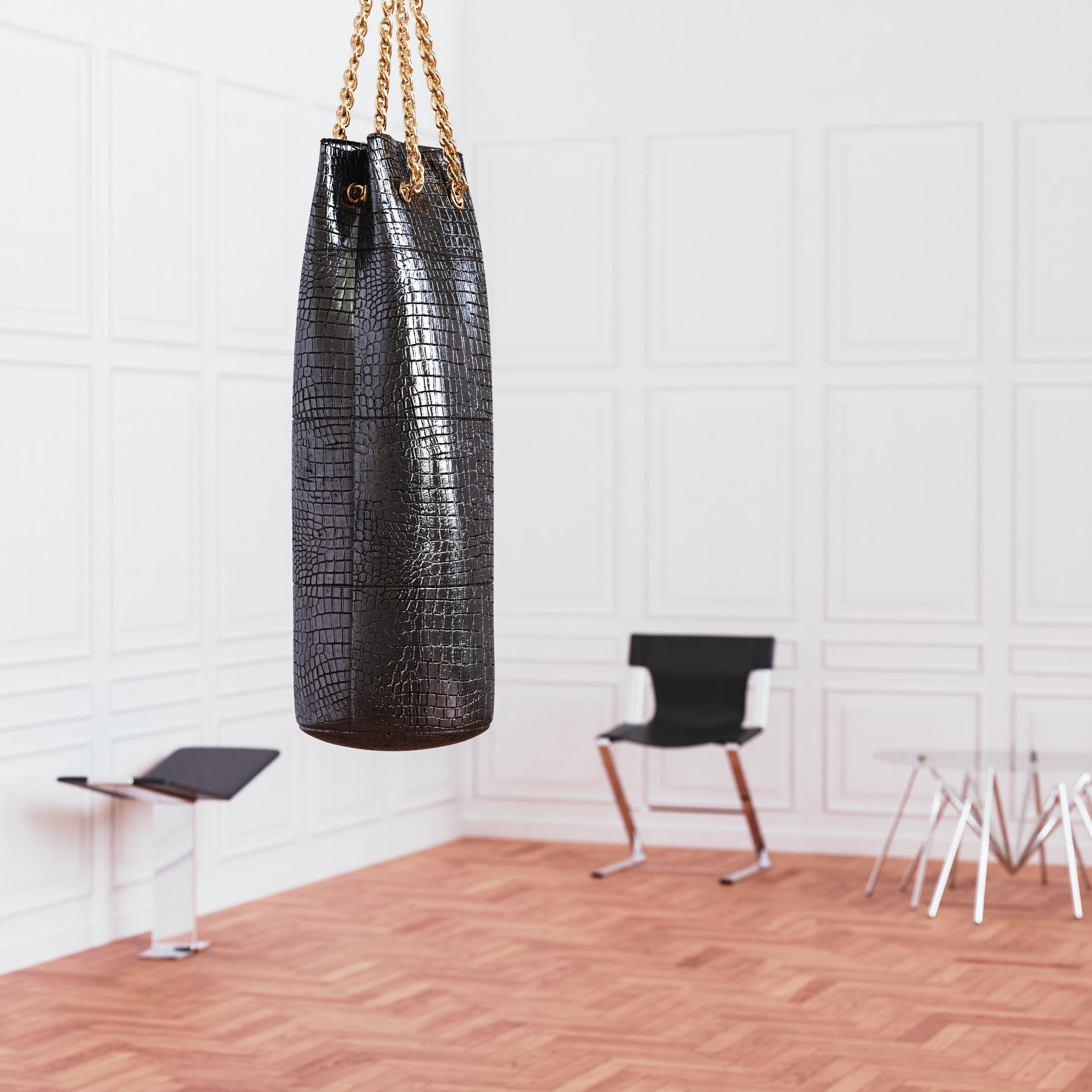Italian Zeville Black Handcrafted Leather 