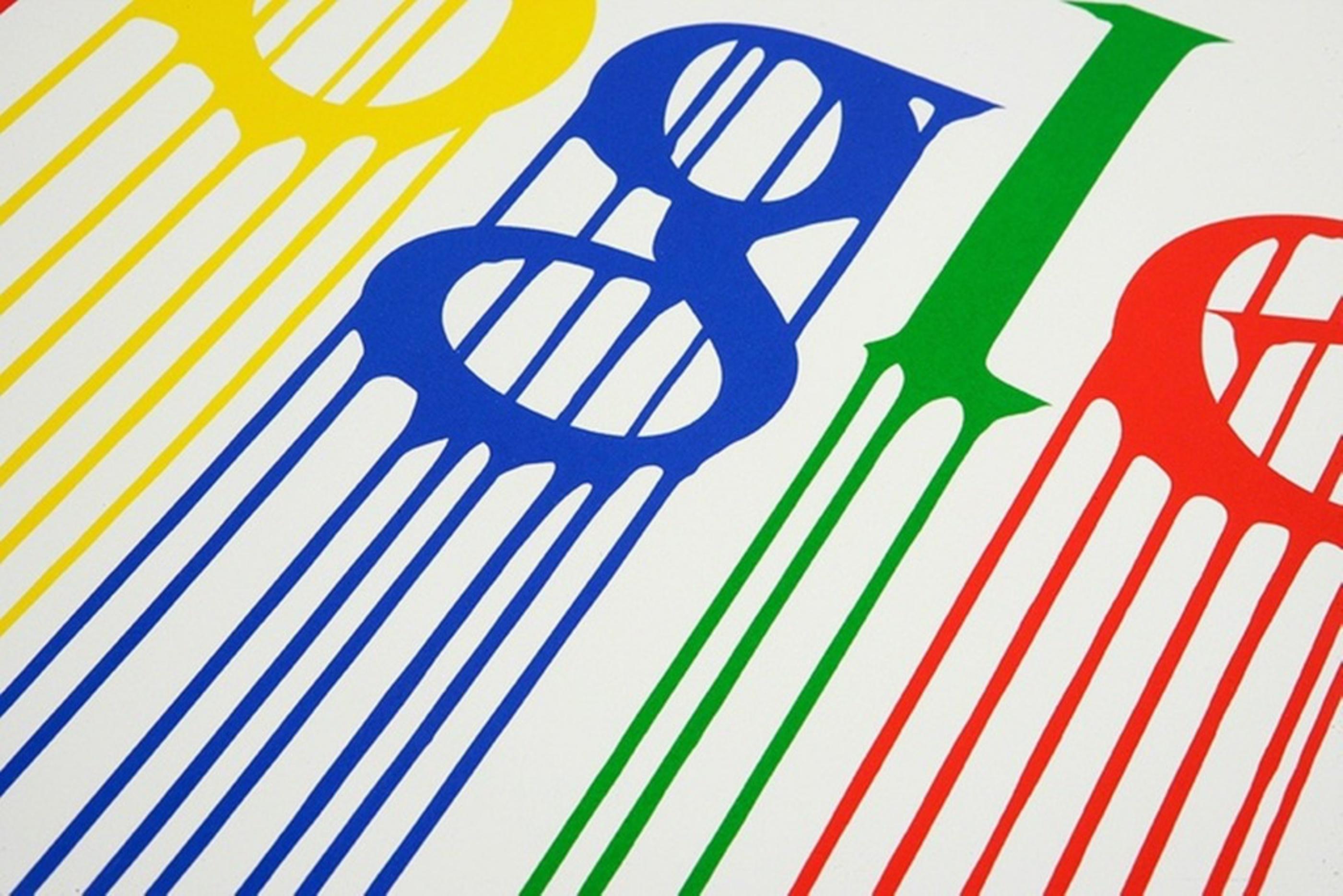 Liquidated GOOGLE signed, numbered screenprint by popular Street/Graffiti artist - Print by Zevs