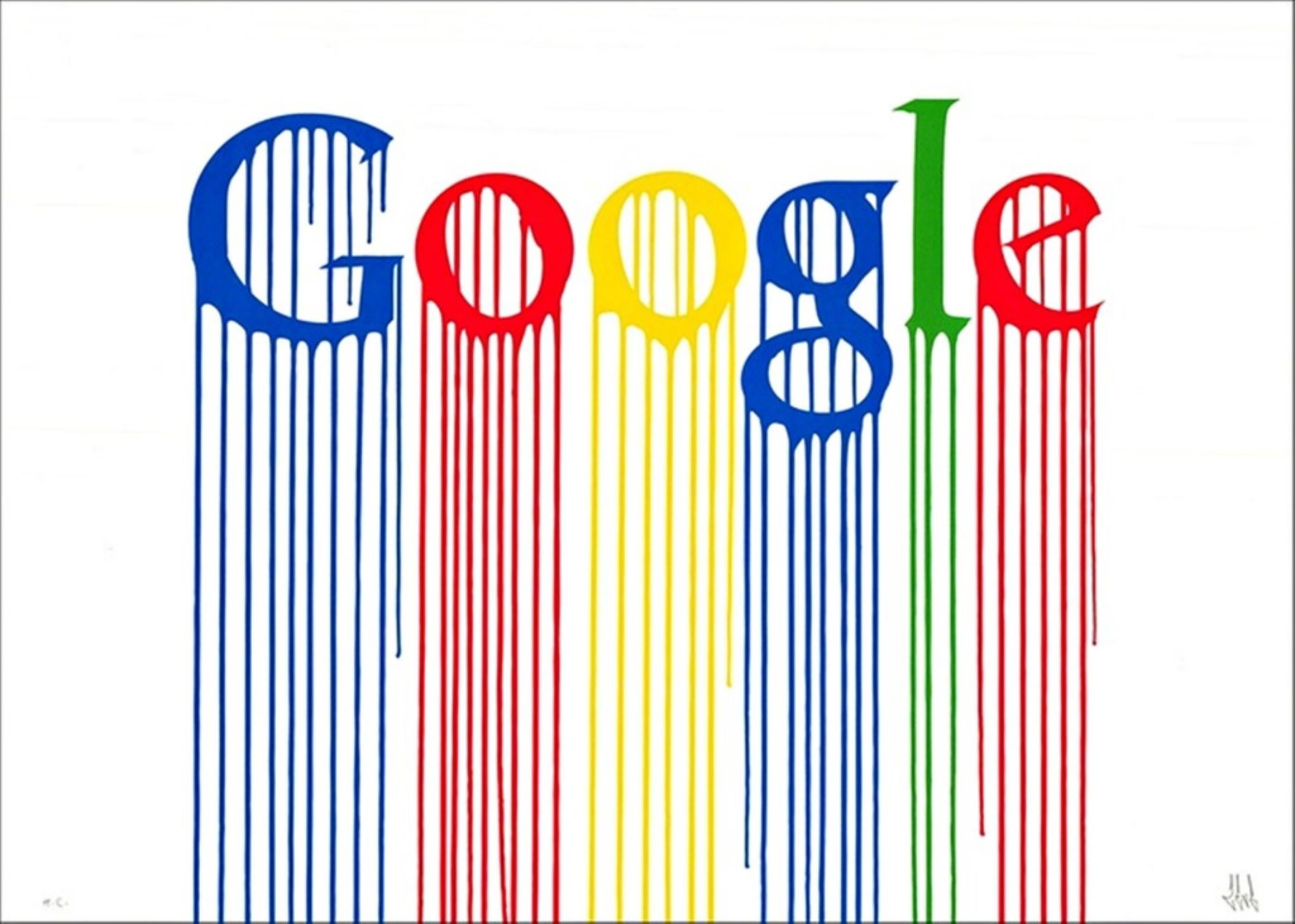 Liquidated GOOGLE serigrafía firmada y numerada por el popular artista callejero/grafitero