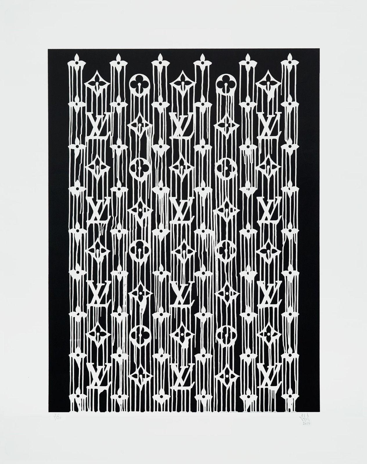 Zevs Abstract Print - ZEVS 'Liquidated Louis Vuitton'