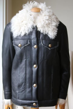 Zeynep Arcay Oversized Shearling Leather Jacket