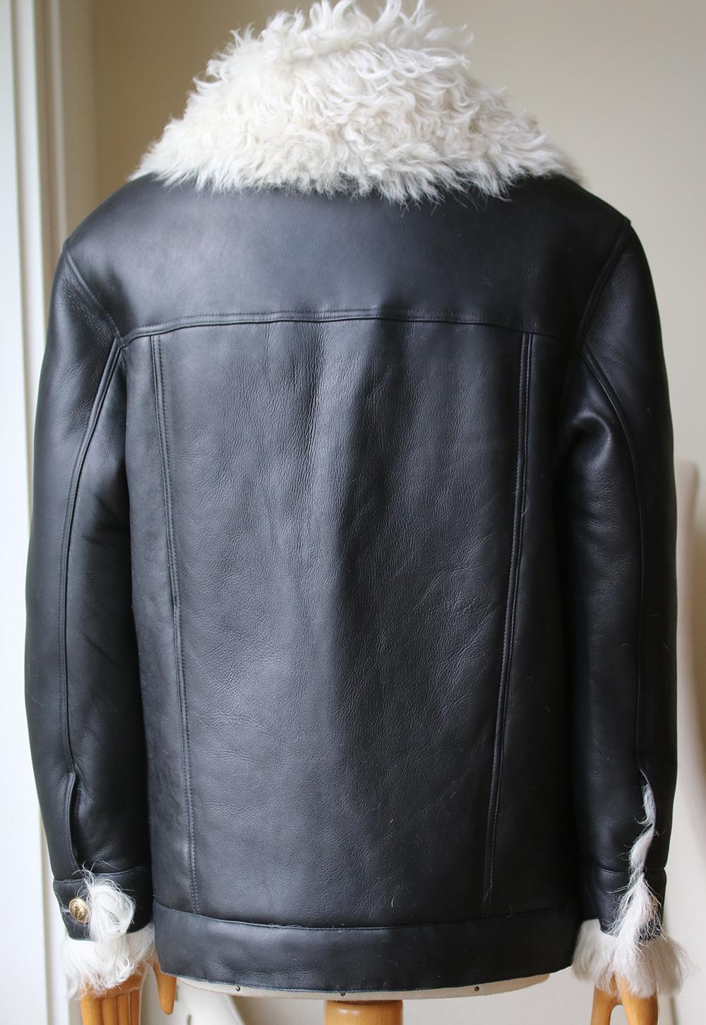 Zeynep Arcay Oversized Shearling Leather Jacket im Zustand „Neu“ in London, GB