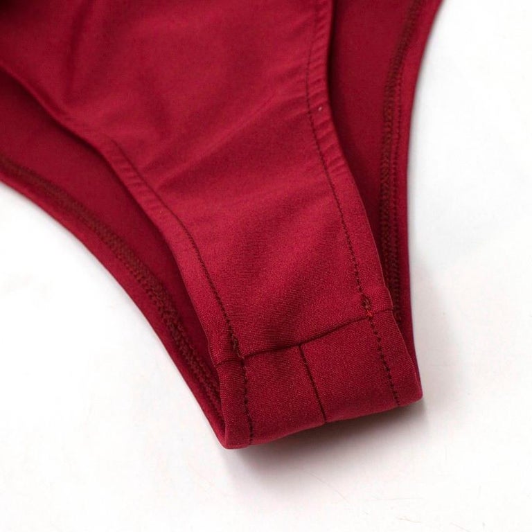 Zeynep Arcay Red Plaid Wool Bodysuit US 0-2 For Sale at 1stDibs