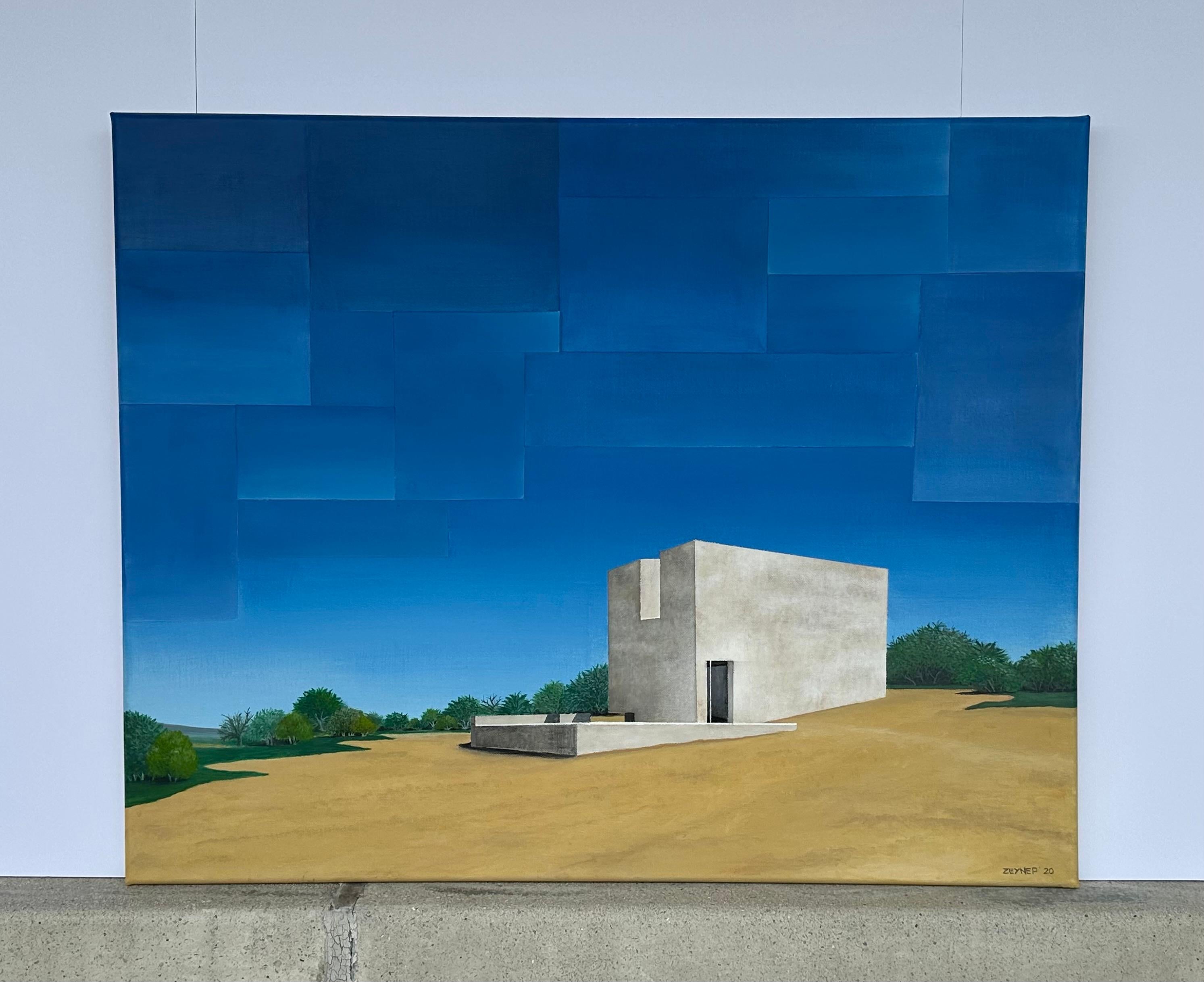 Capela do Monte Chapel, Originalgemälde (Zeitgenössisch), Painting, von Zeynep Genc
