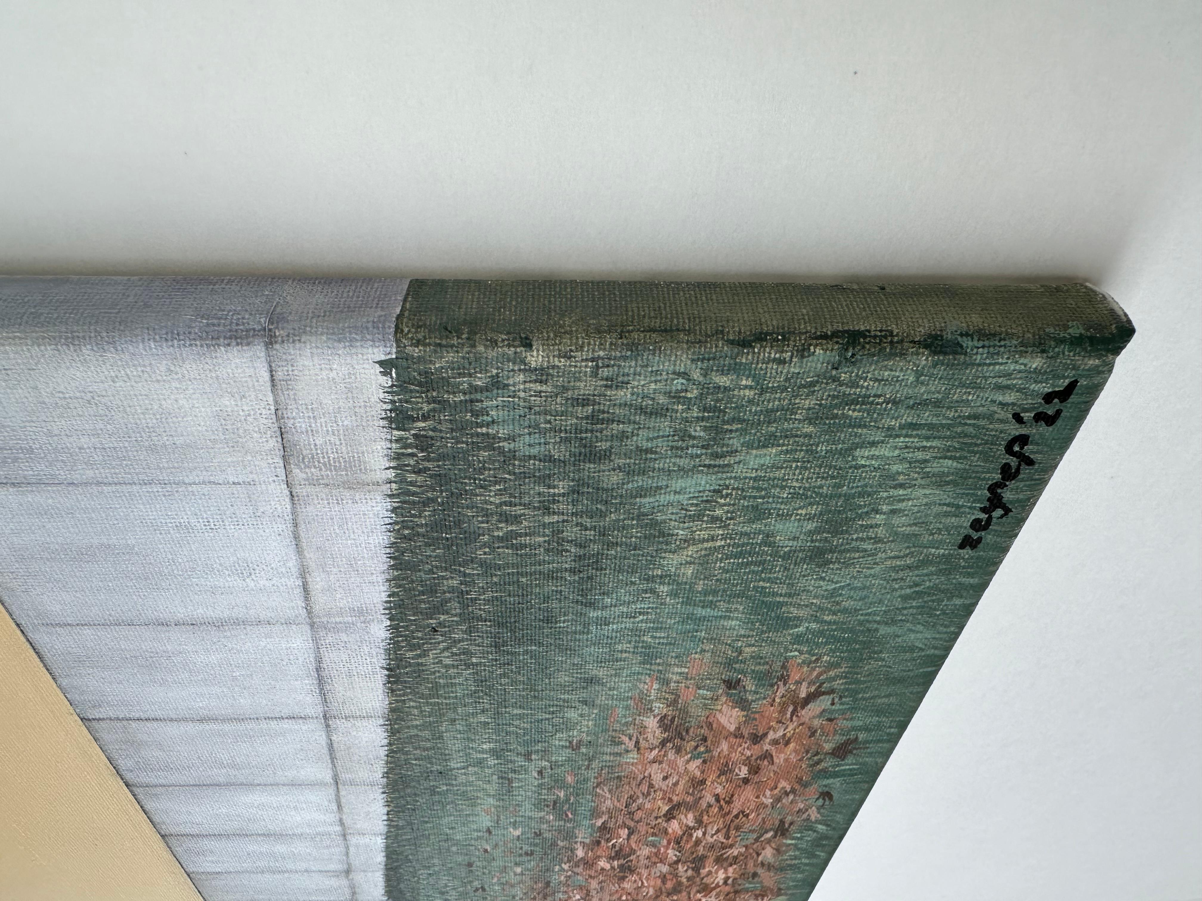 Space extérieur n°1 Foliage d'automne, peinture originale - Painting de Zeynep Genc