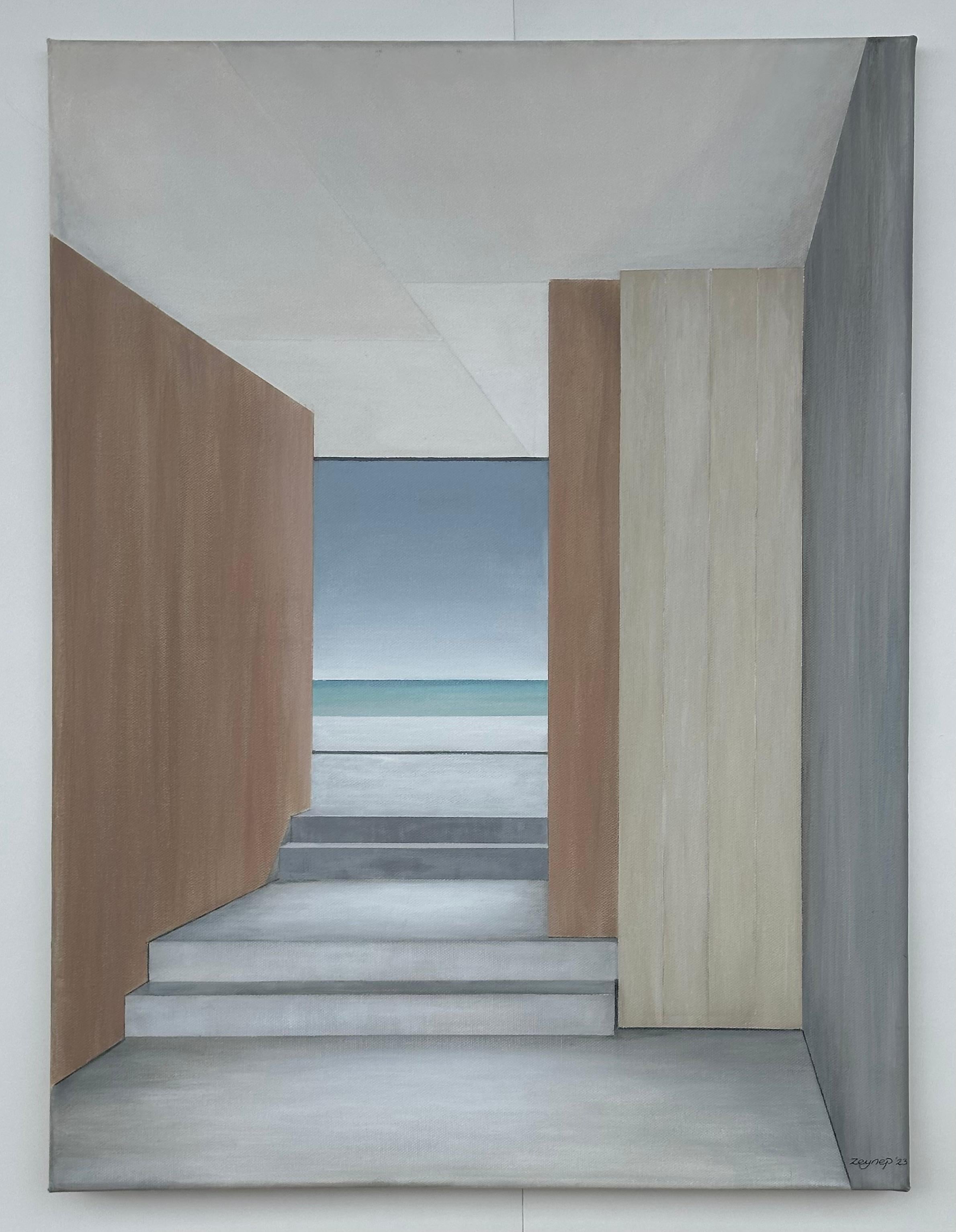 Interieurraum#2 Meer, Originalgemälde (Zeitgenössisch), Painting, von Zeynep Genc