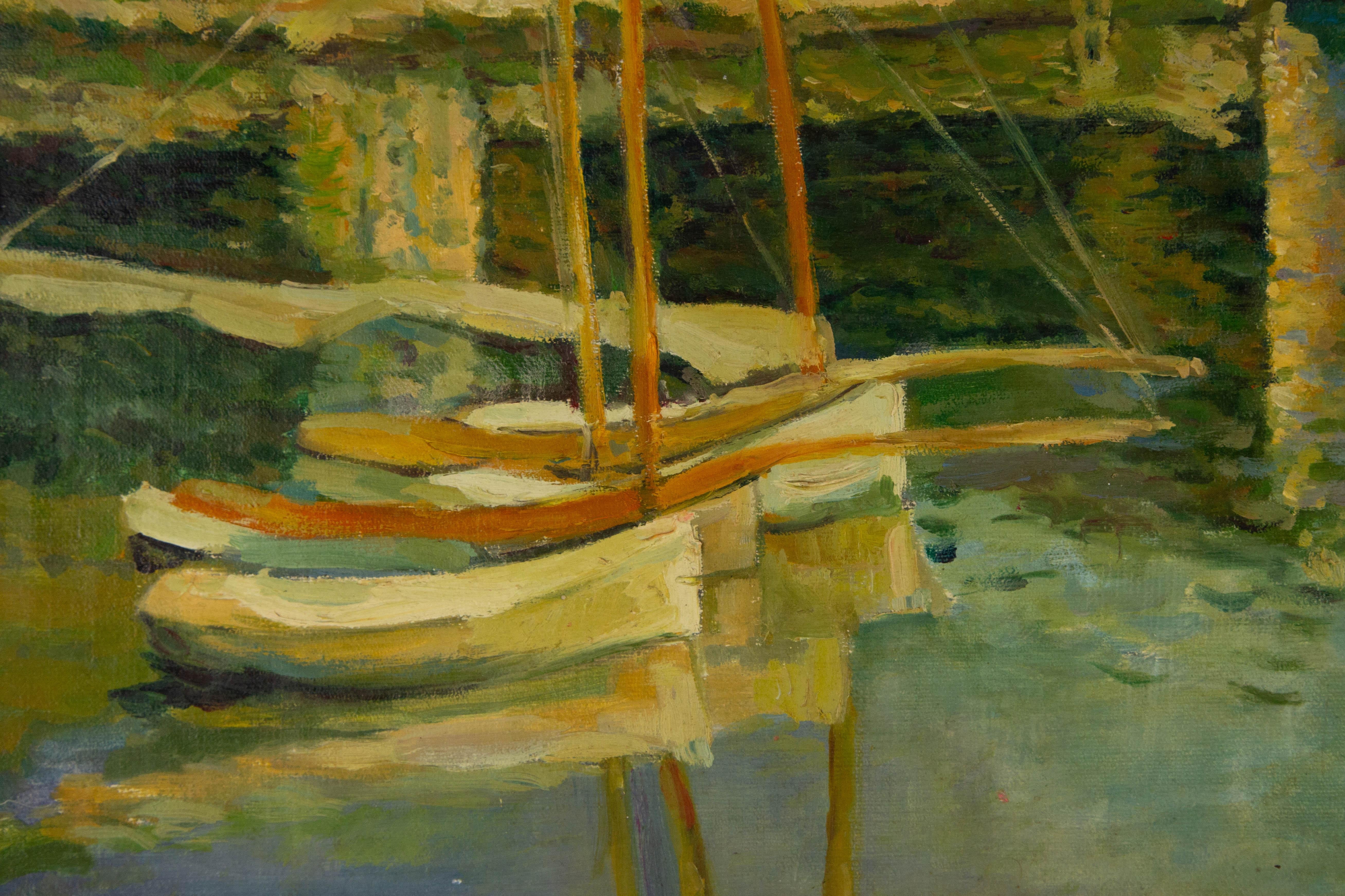 Zeyu Zhang Unsigned Original Oil On Canvas 