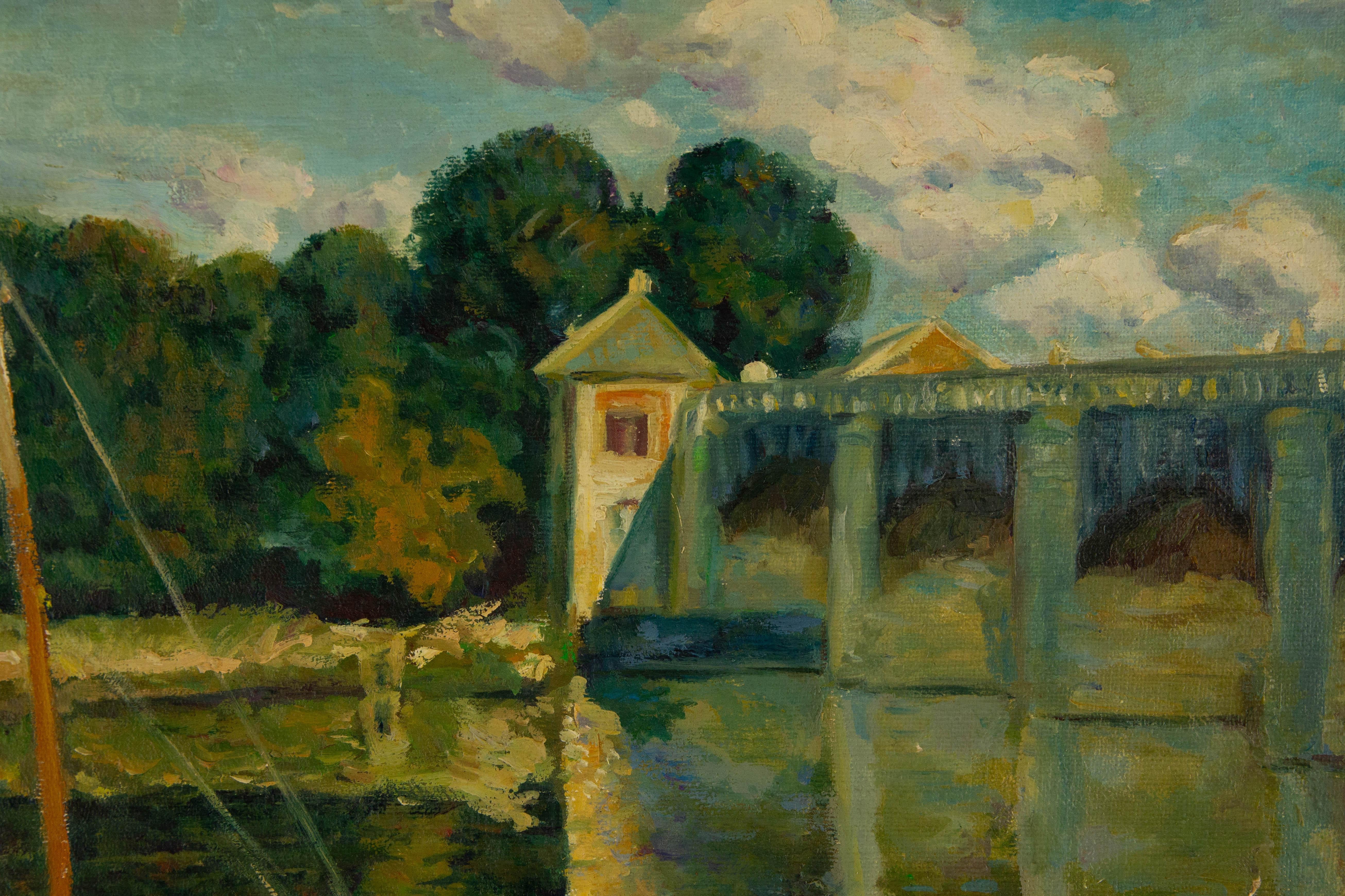 Zeyu Zhang Unsigned Original Oil On Canvas 