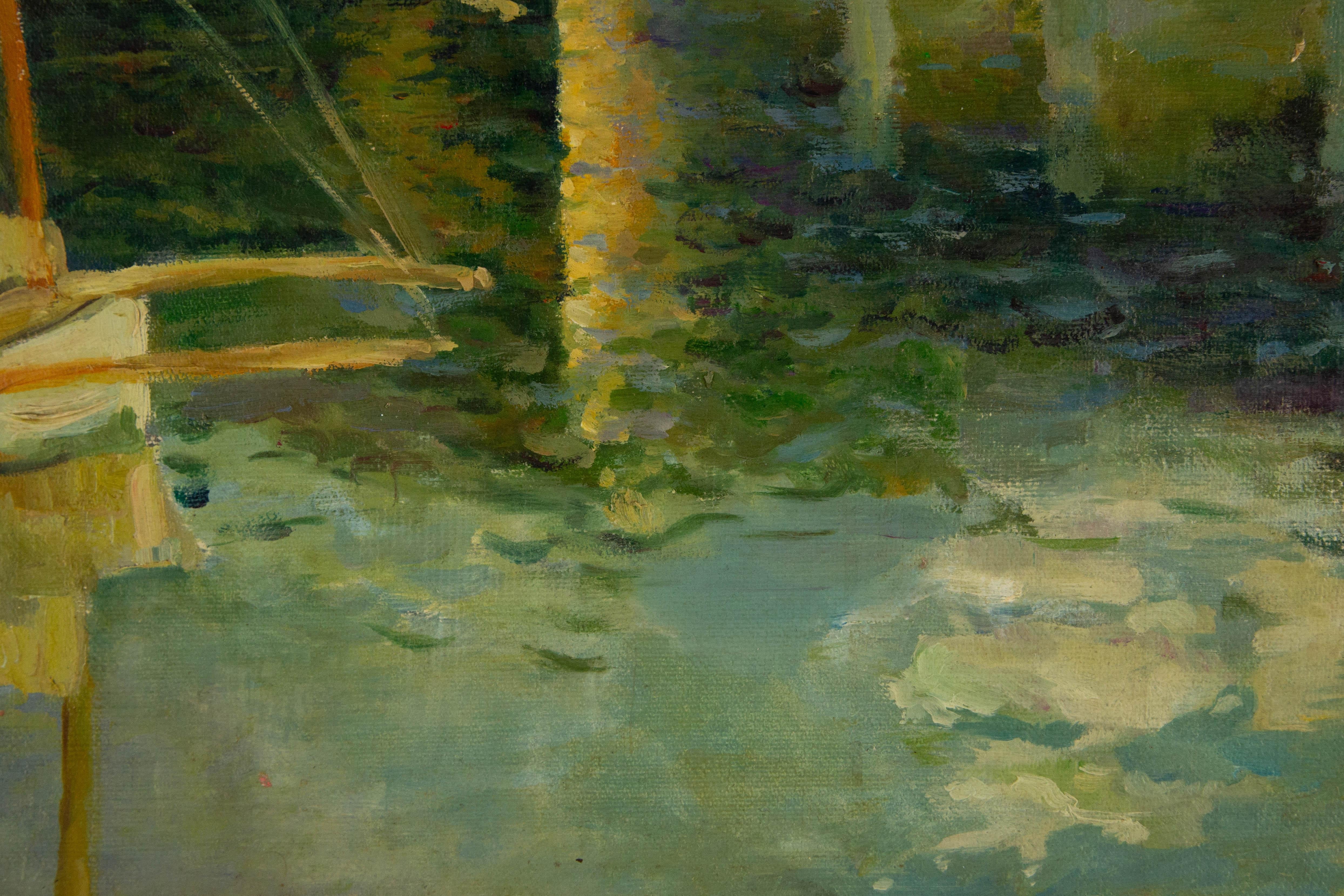 Zeyu Zhang Unsigned Original Oil On Canvas 