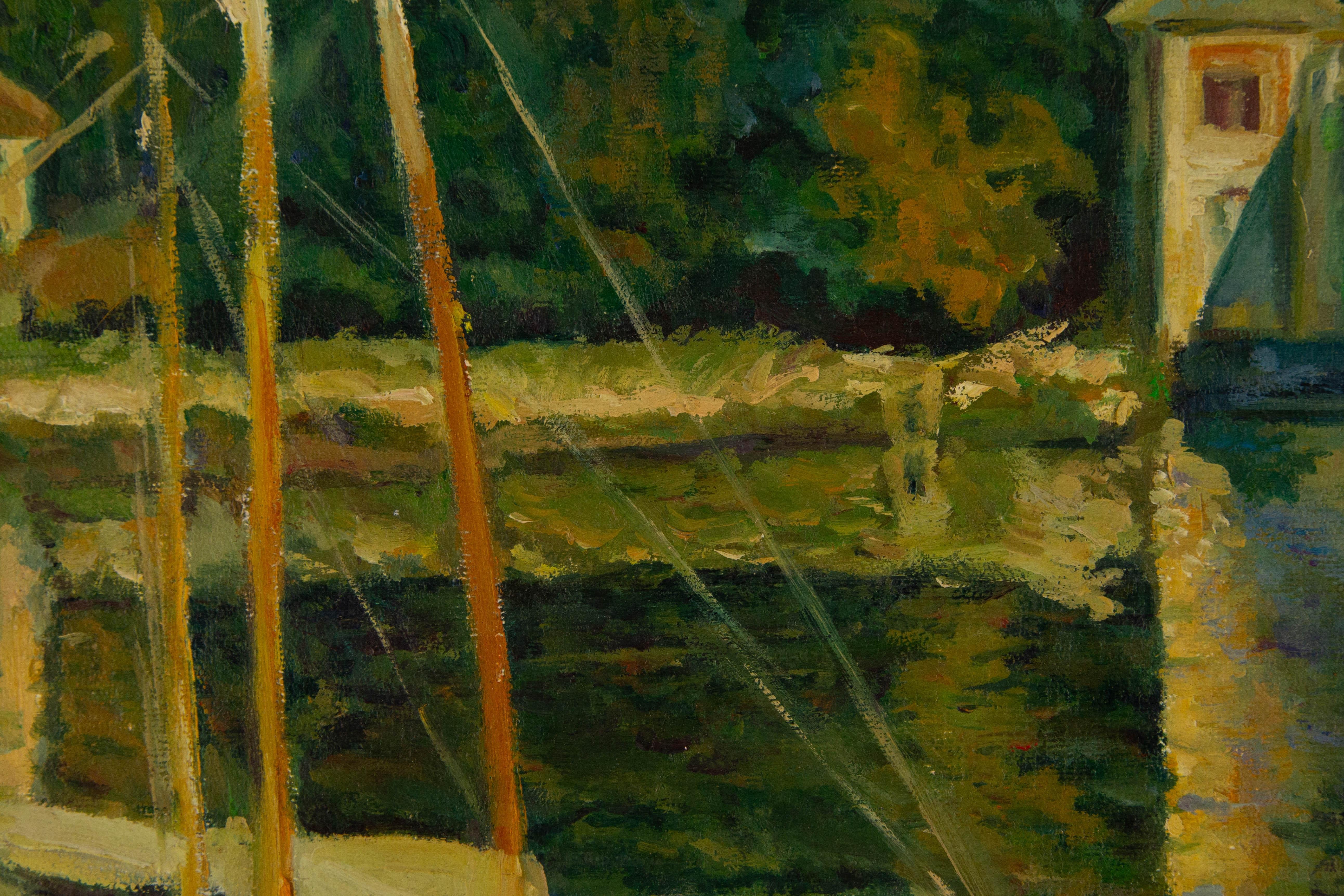 Zeyu Zhang Unsigned Original Oil On Canvas 