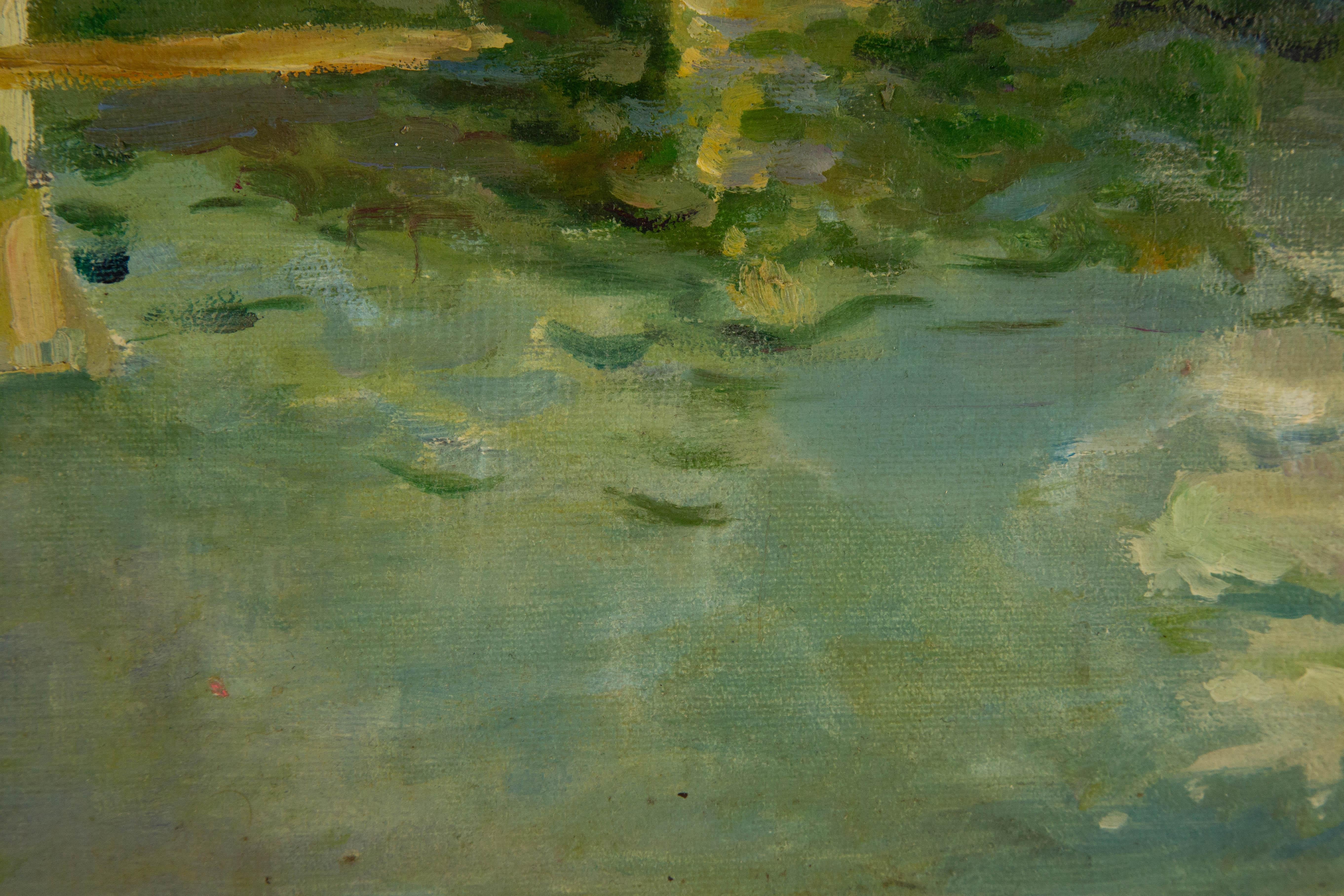 Zeyu Zhang Unsigned Original Oil On Canvas 