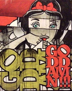 God Damn, Painting, Acrylic on Canvas