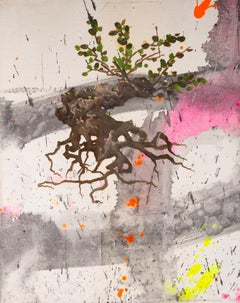 Zhan Yang Contemporary Art Original Mixed Media "Rootless Tree 3"
