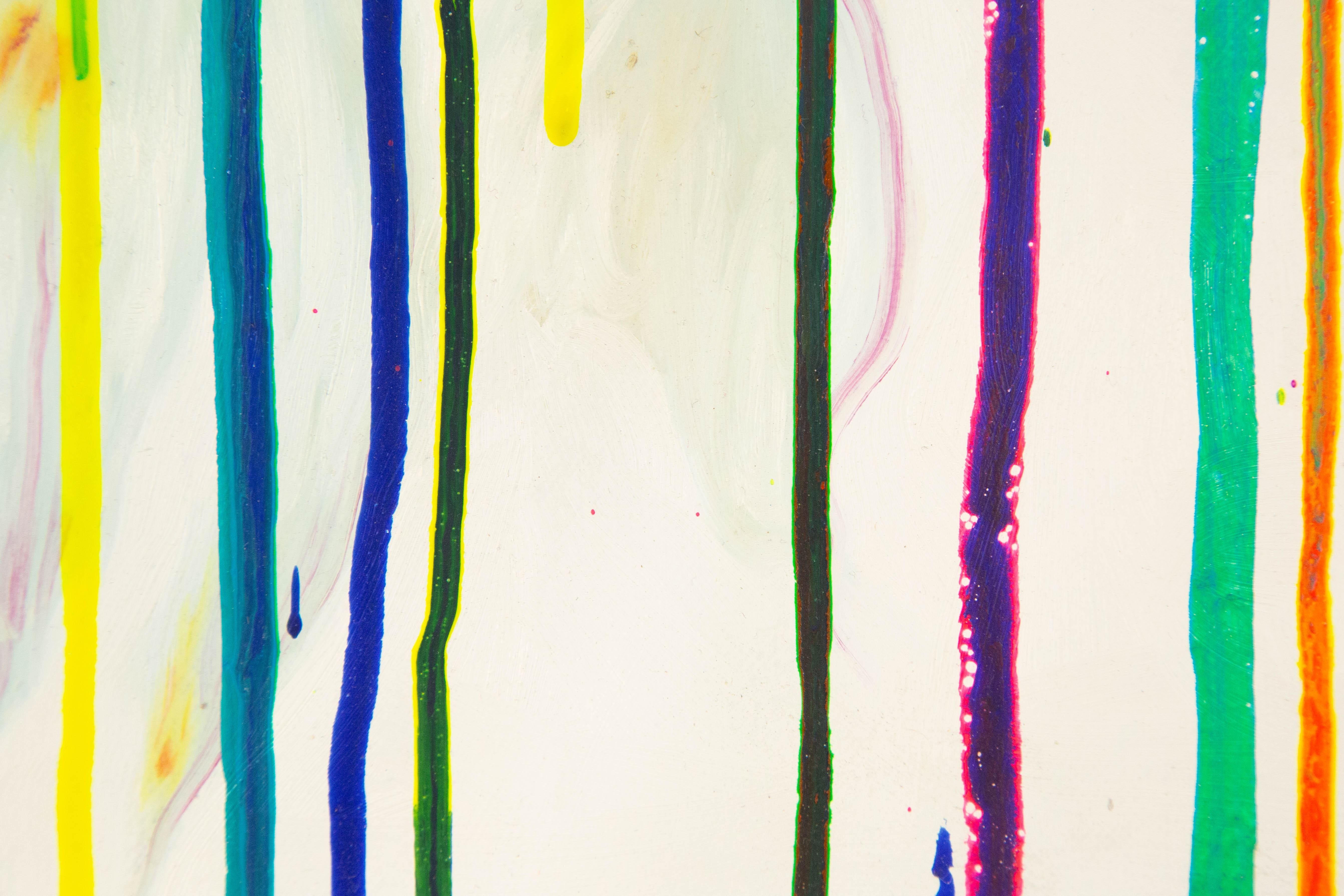 Zhan Yang Floral Original Acrylic On Canvas 