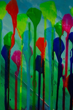 Zhan Yang Surrealist Original Oil Painting "Lobsters"