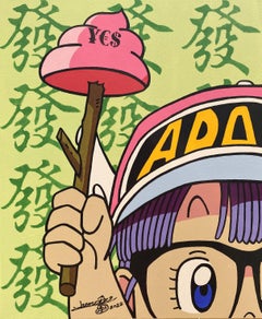 Japanese Cartoon - Arale - pop art - painting